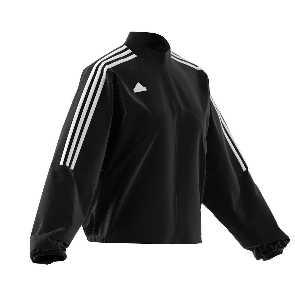 Tiro Cut 3-Stripes Summer Woven Track Top, Black, A901_ONE, large image number 8