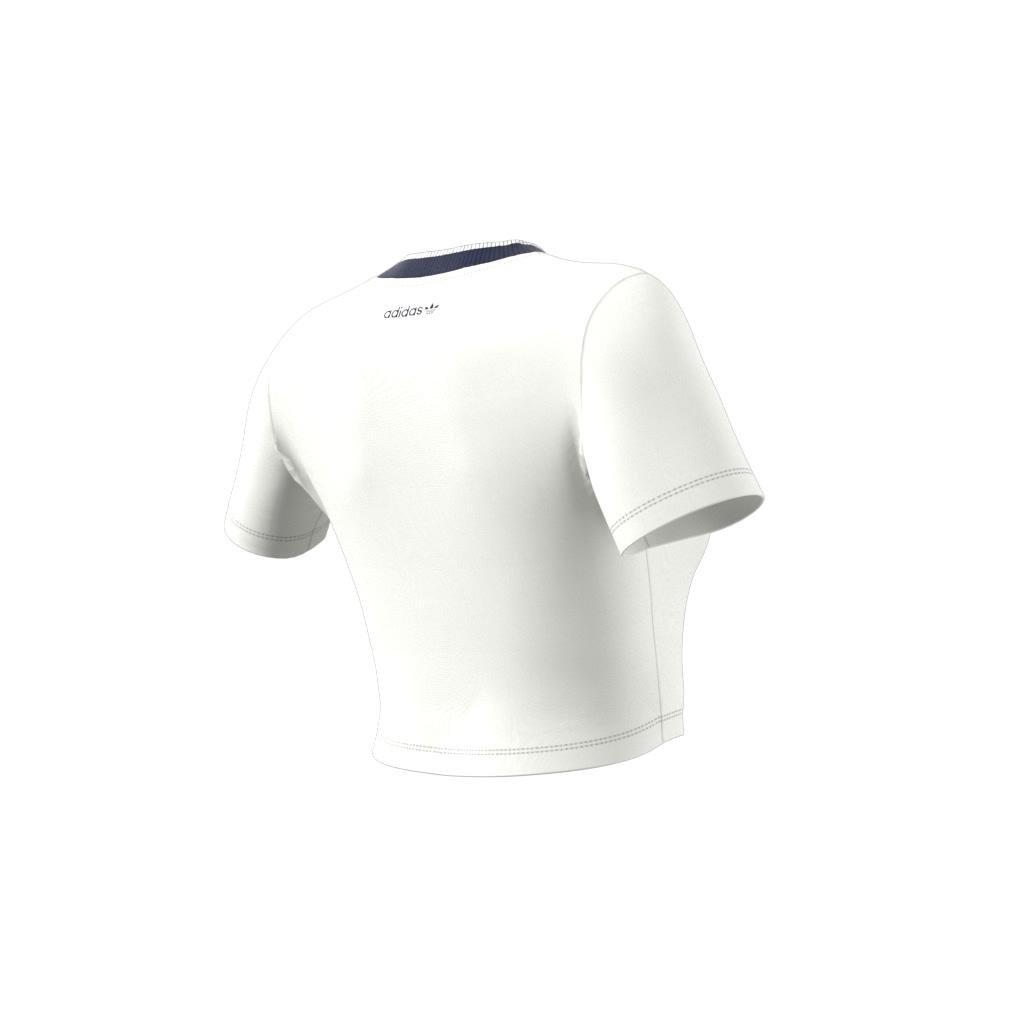 Graphic Badge Slim 3-Stripes T-Shirt, White, A901_ONE, large image number 9