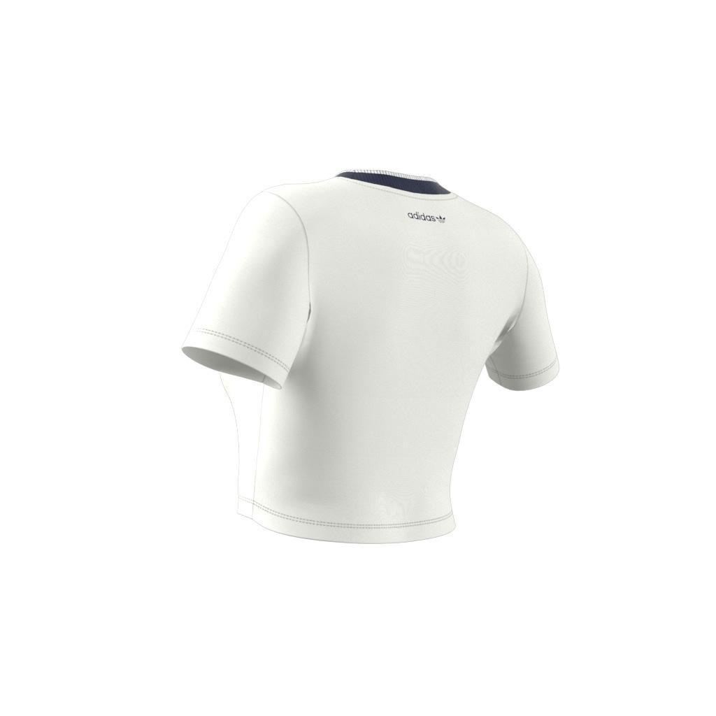 Graphic Badge Slim 3-Stripes T-Shirt, White, A901_ONE, large image number 13