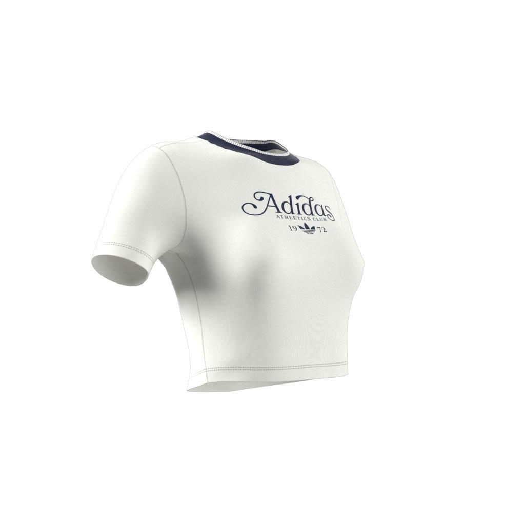 Graphic Badge Slim 3-Stripes T-Shirt, White, A901_ONE, large image number 14