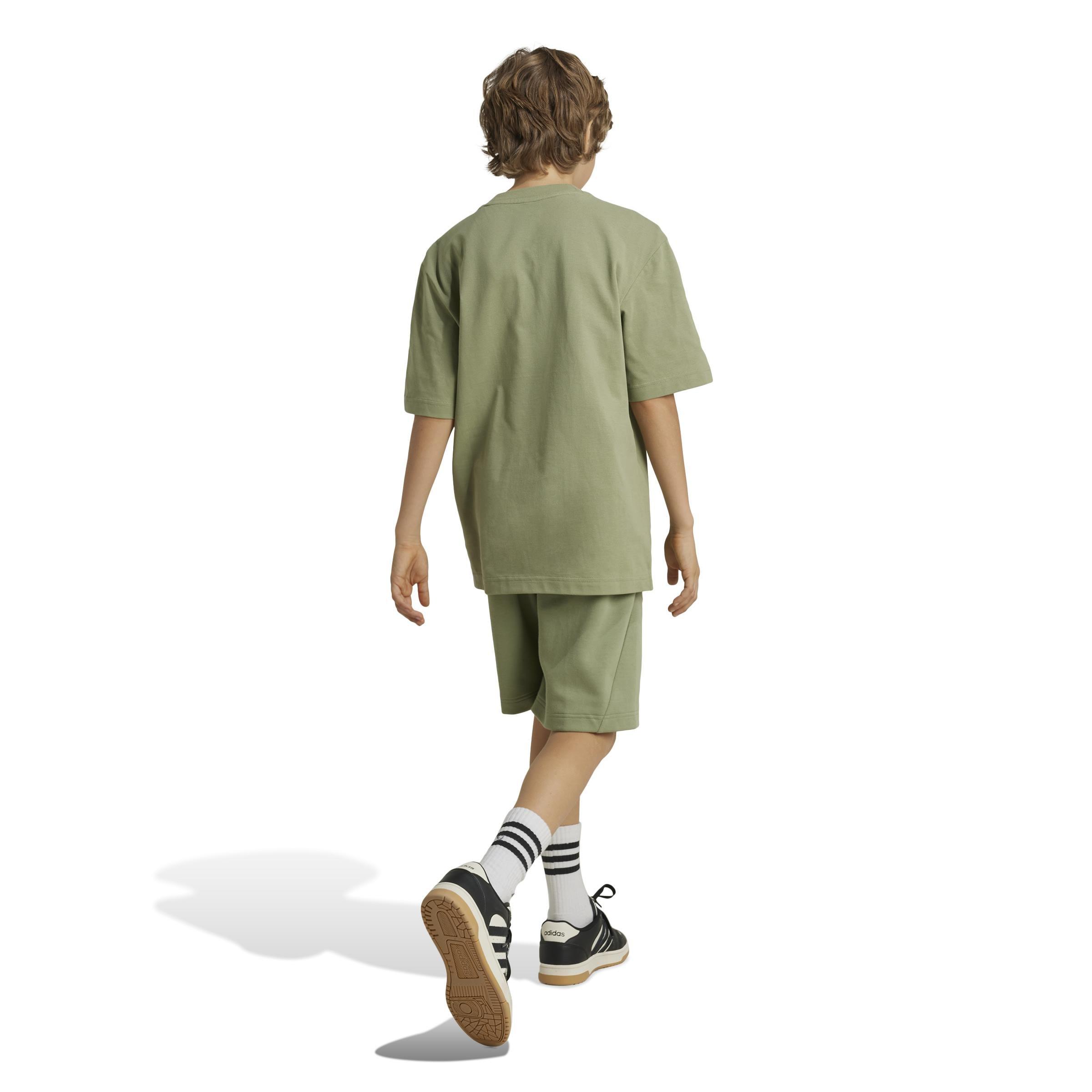 Unisex Kids Future Icons Logo 8-Inch Shorts, Green, A901_ONE, large image number 3