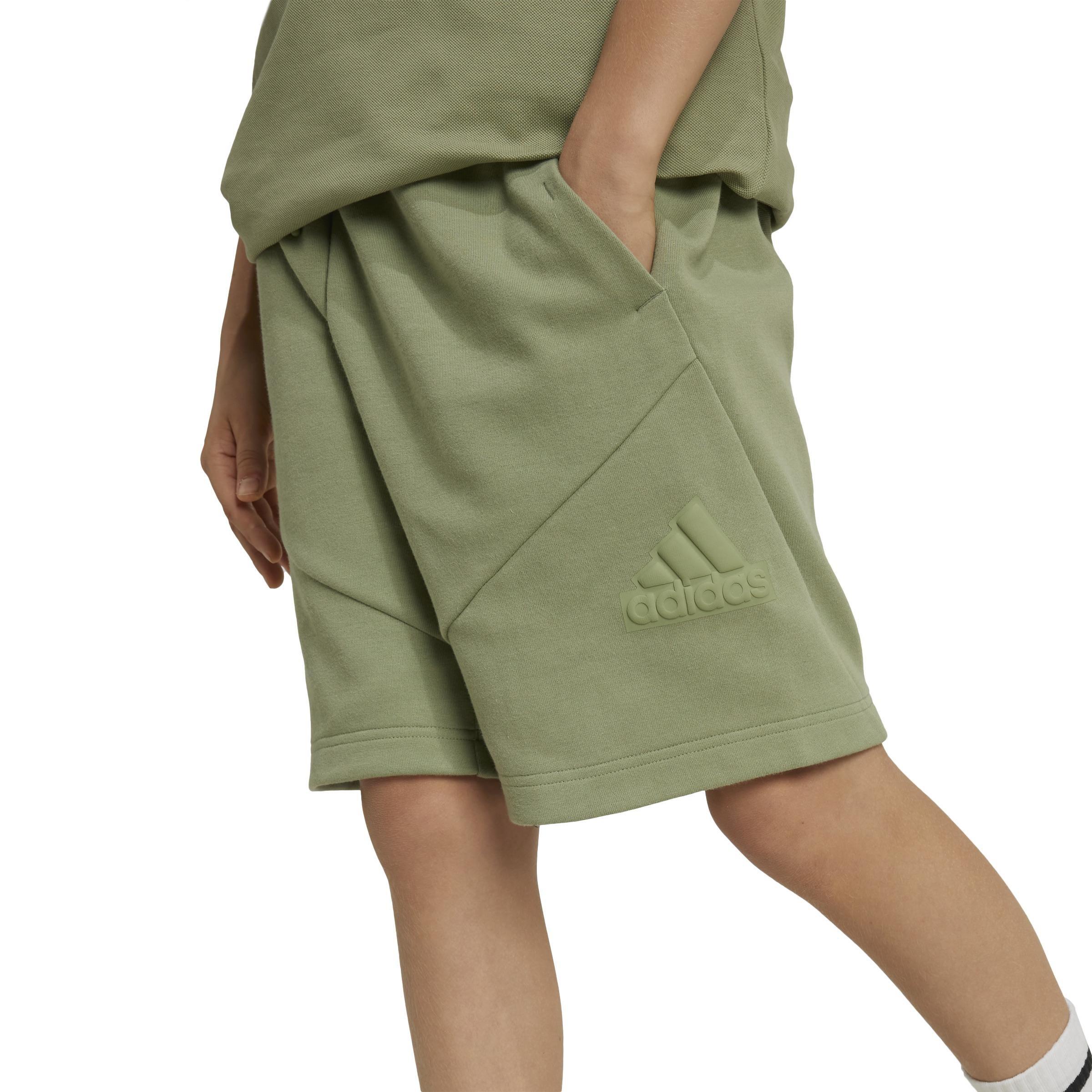 Unisex Kids Future Icons Logo 8-Inch Shorts, Green, A901_ONE, large image number 5