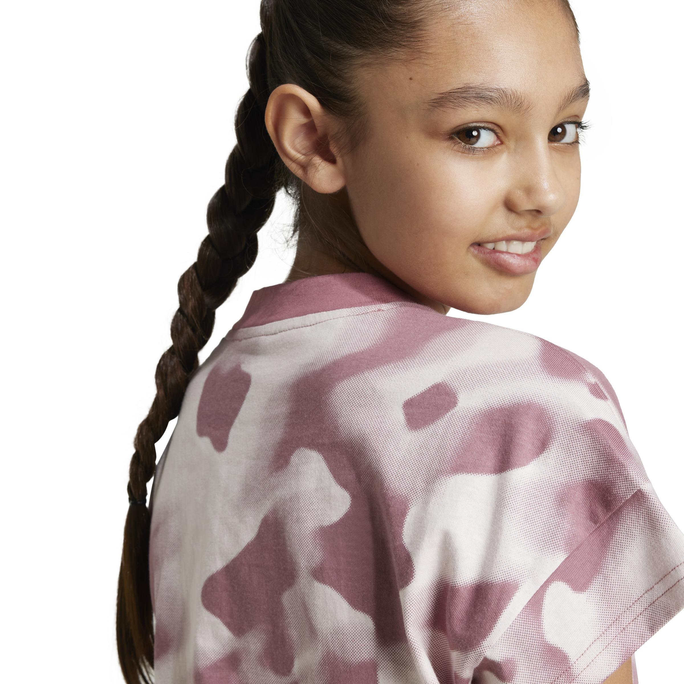Kids Future Icons Camo Printed T-Shirt, Red, A901_ONE, large image number 3