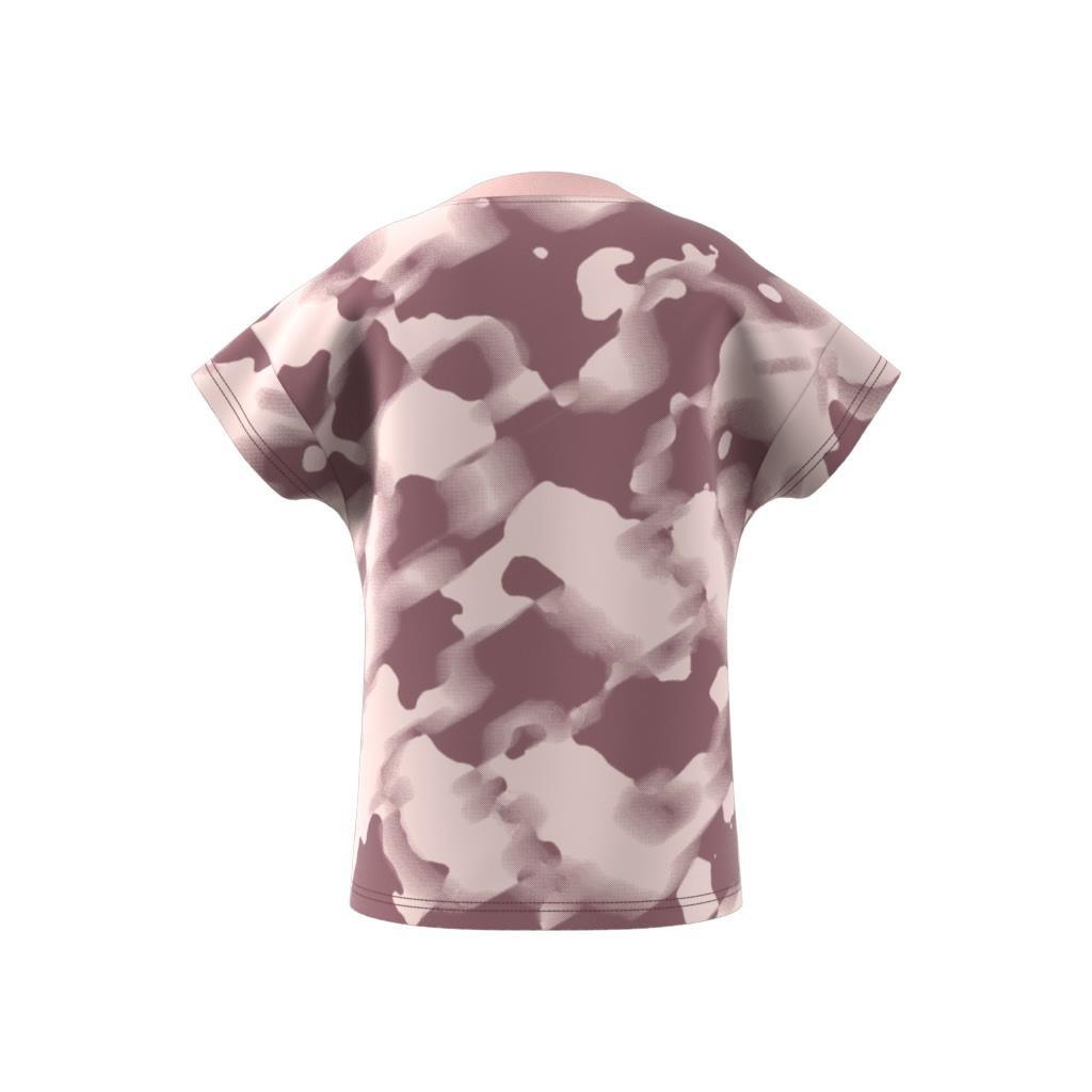 Kids Future Icons Camo Printed T-Shirt, Red, A901_ONE, large image number 8