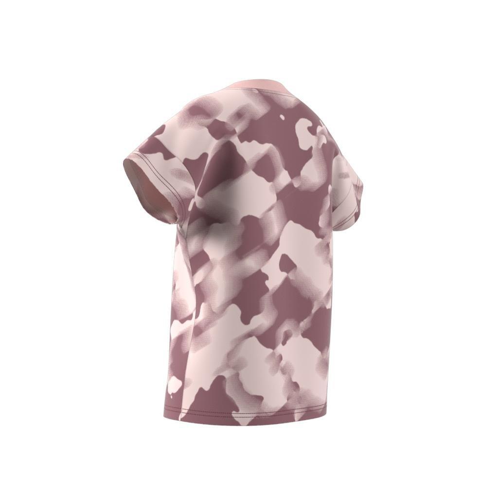 Kids Future Icons Camo Printed T-Shirt, Red, A901_ONE, large image number 12
