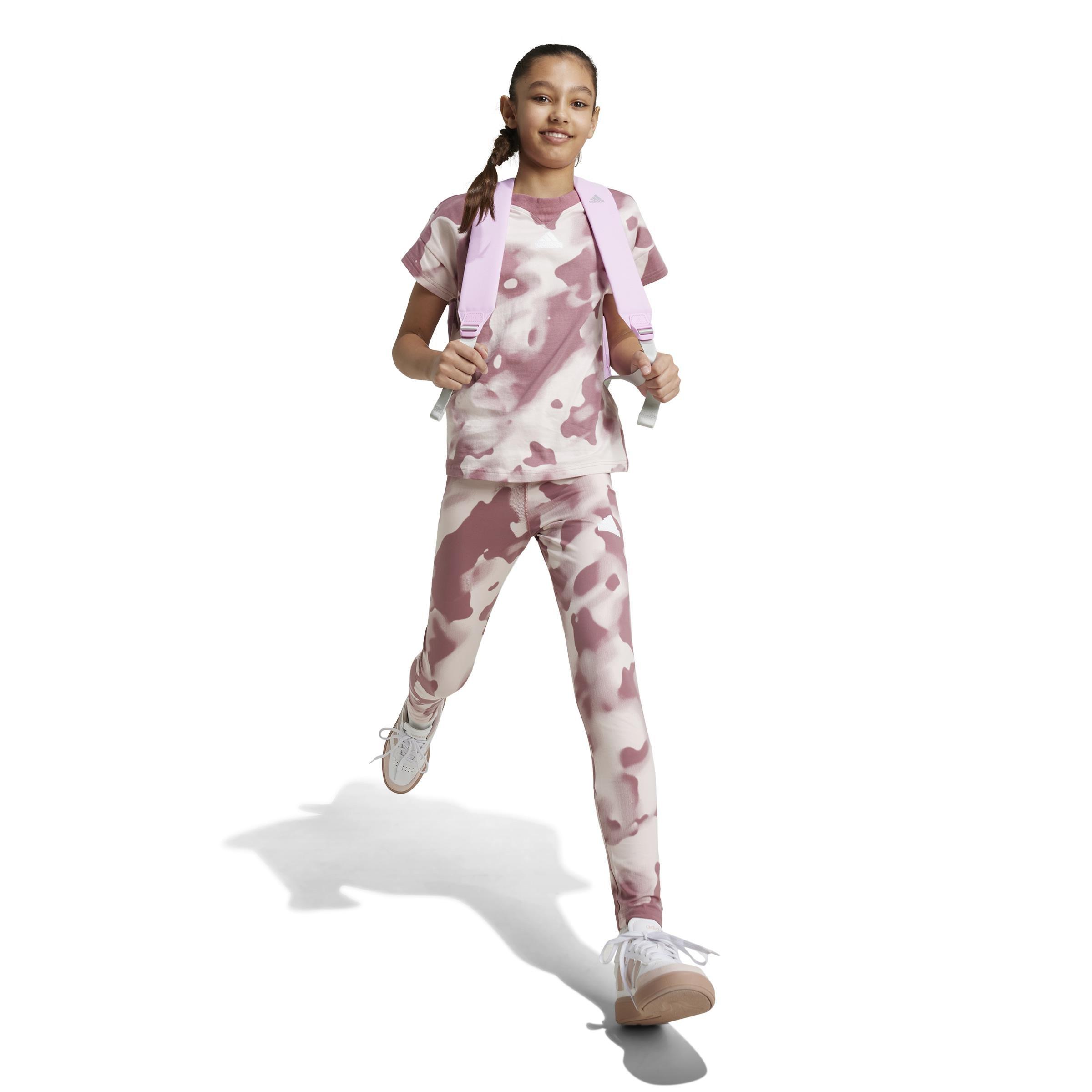 Kids Future Icons Camo Printed T-Shirt, Red, A901_ONE, large image number 14