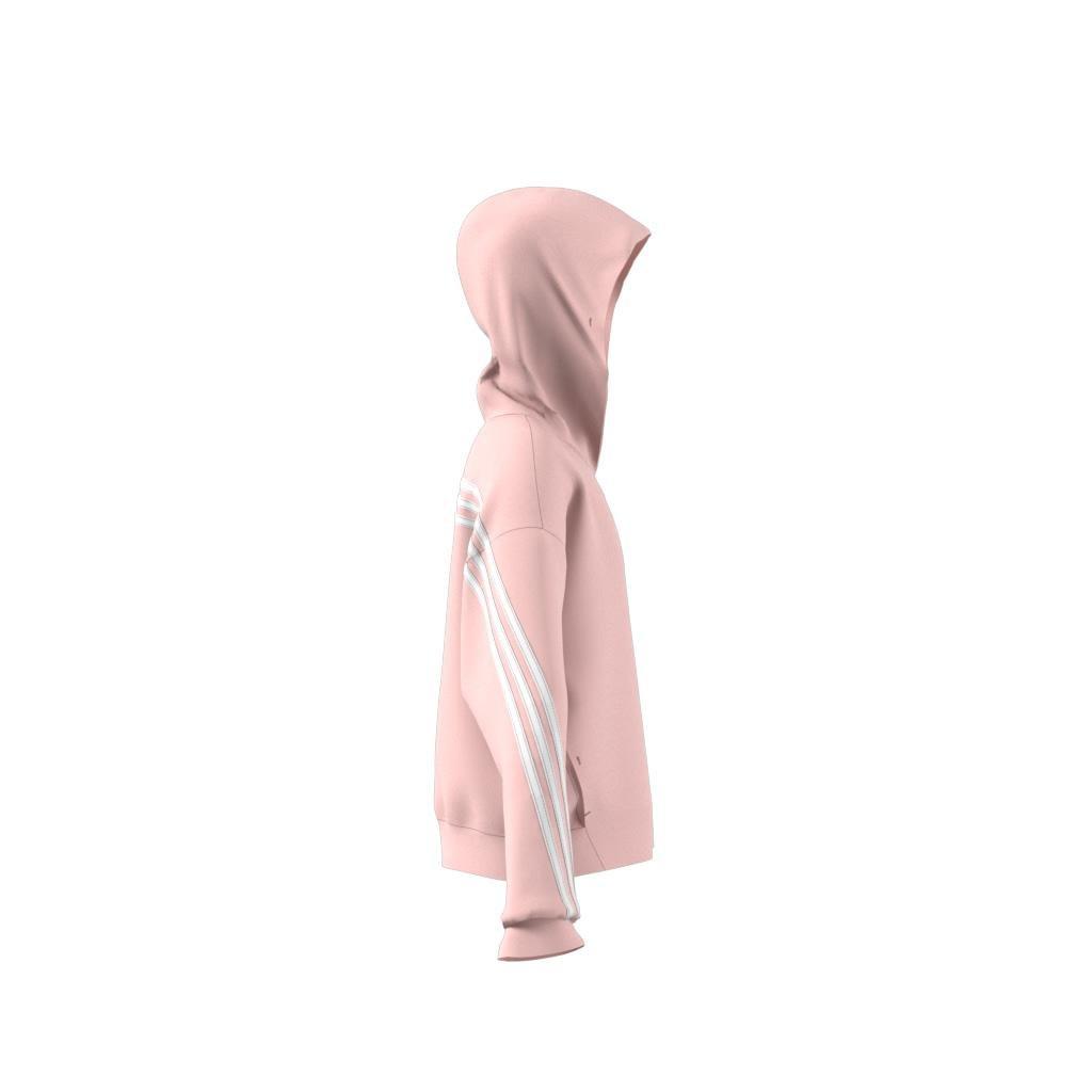 Kids Future Icons 3-Stripes Full-Zip Hoodie, Pink, , large image number 6