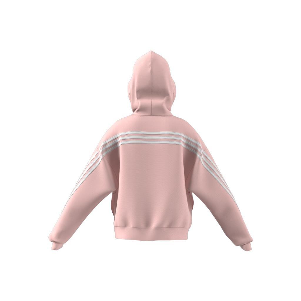 Kids Future Icons 3-Stripes Full-Zip Hoodie, Pink, , large image number 8