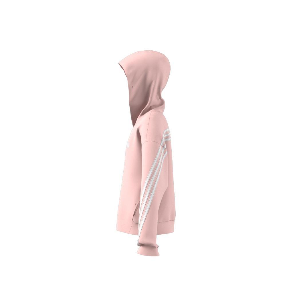 Kids Future Icons 3-Stripes Full-Zip Hoodie, Pink, , large image number 9