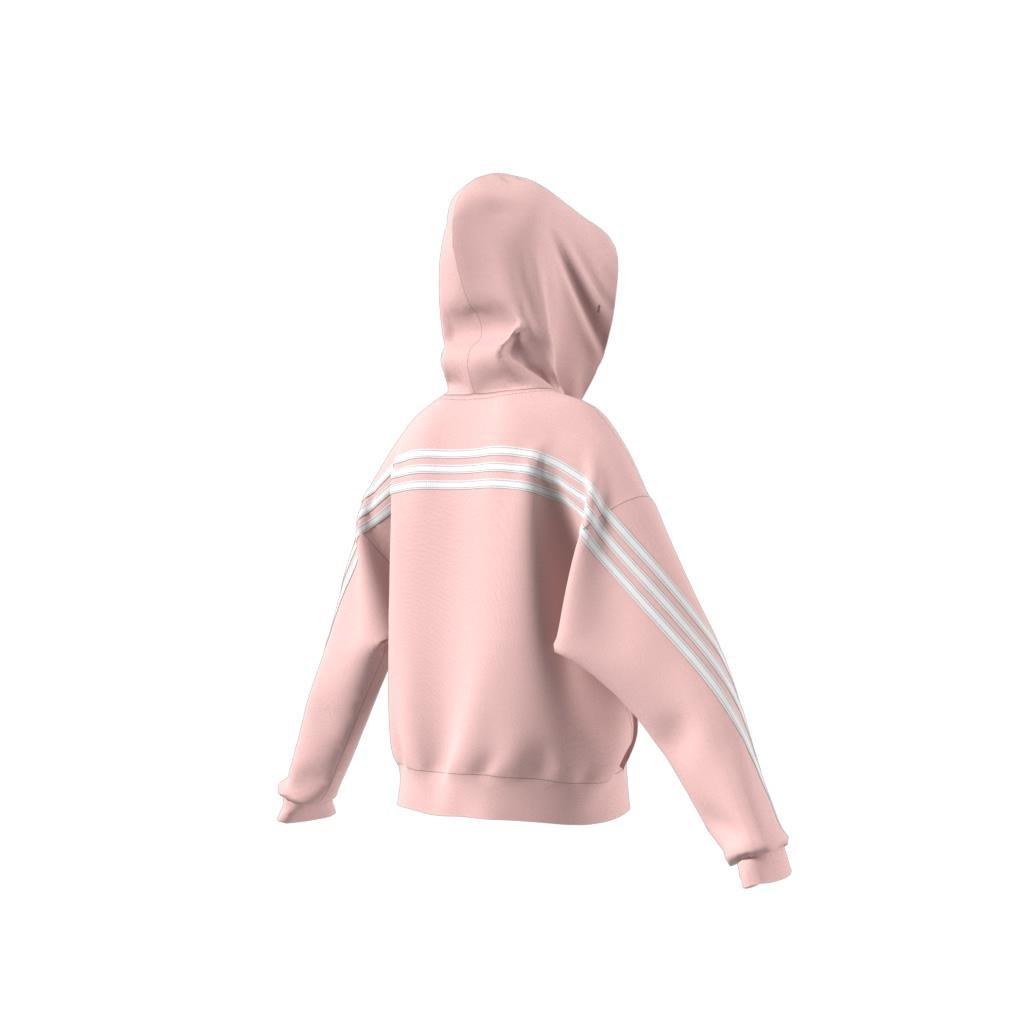 Kids Future Icons 3-Stripes Full-Zip Hoodie, Pink, , large image number 12