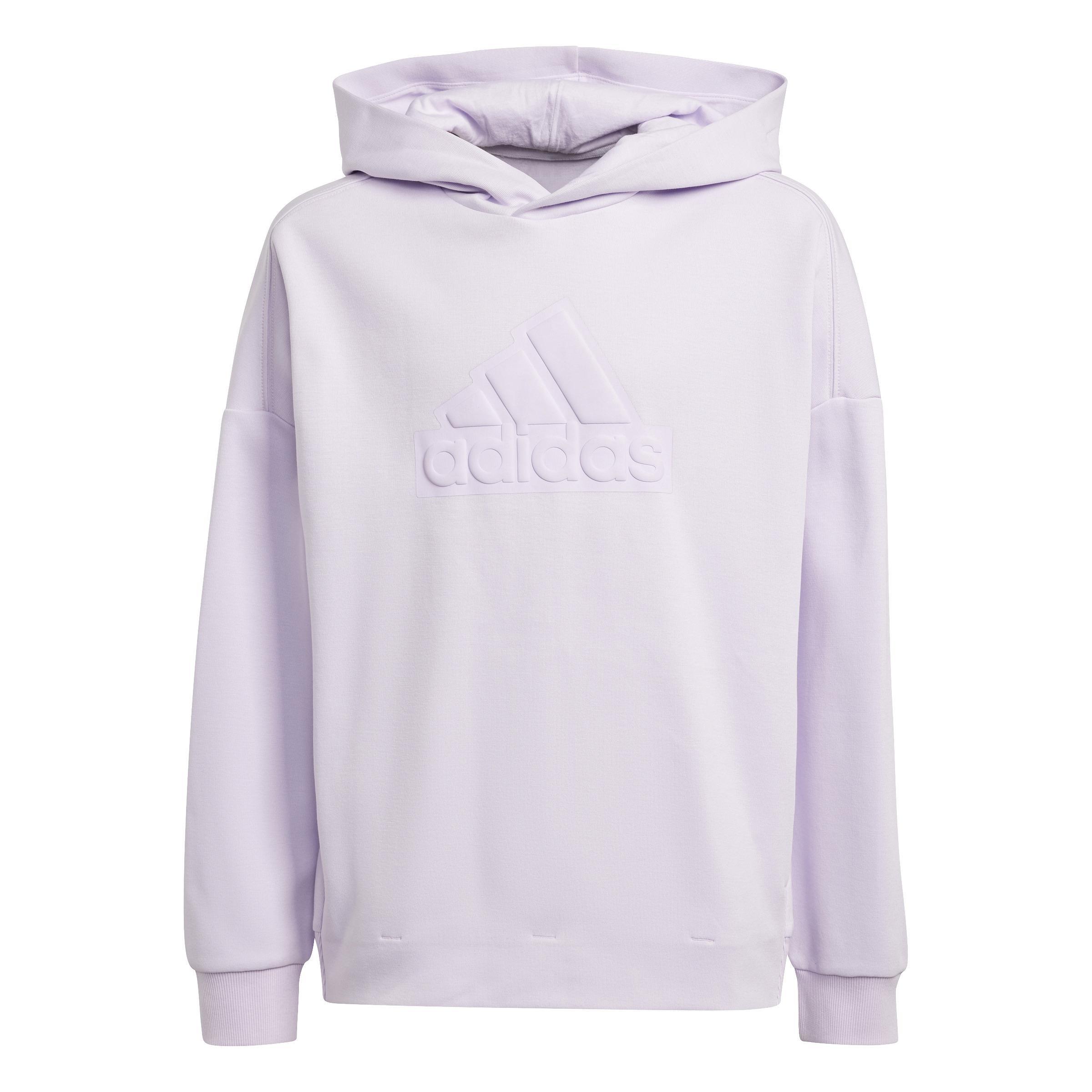 Unisex Kids Future Icons Logo Hooded Sweatshirt, Purple, A901_ONE, large image number 0