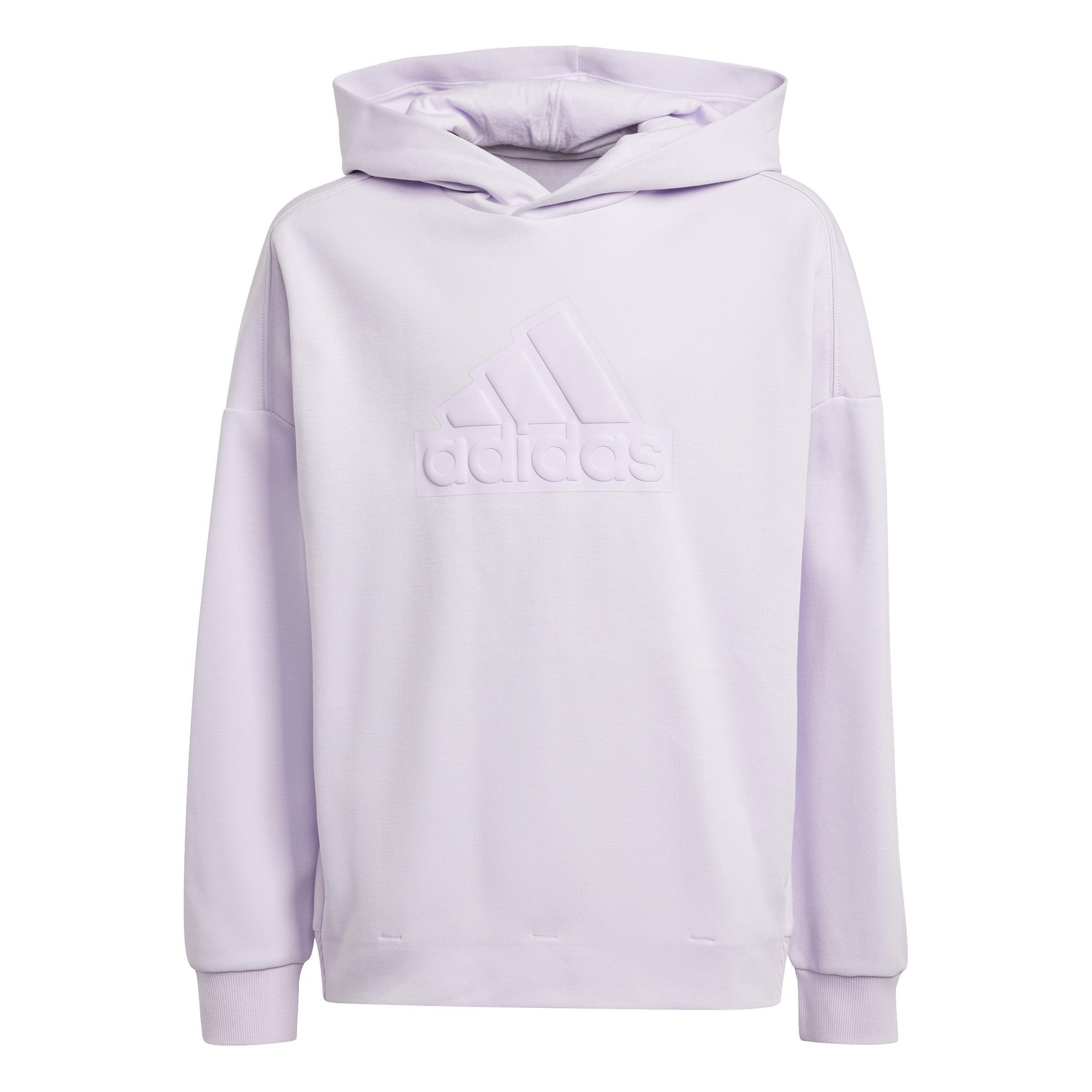 Unisex Kids Future Icons Logo Hooded Sweatshirt, Purple, A901_ONE, large image number 1