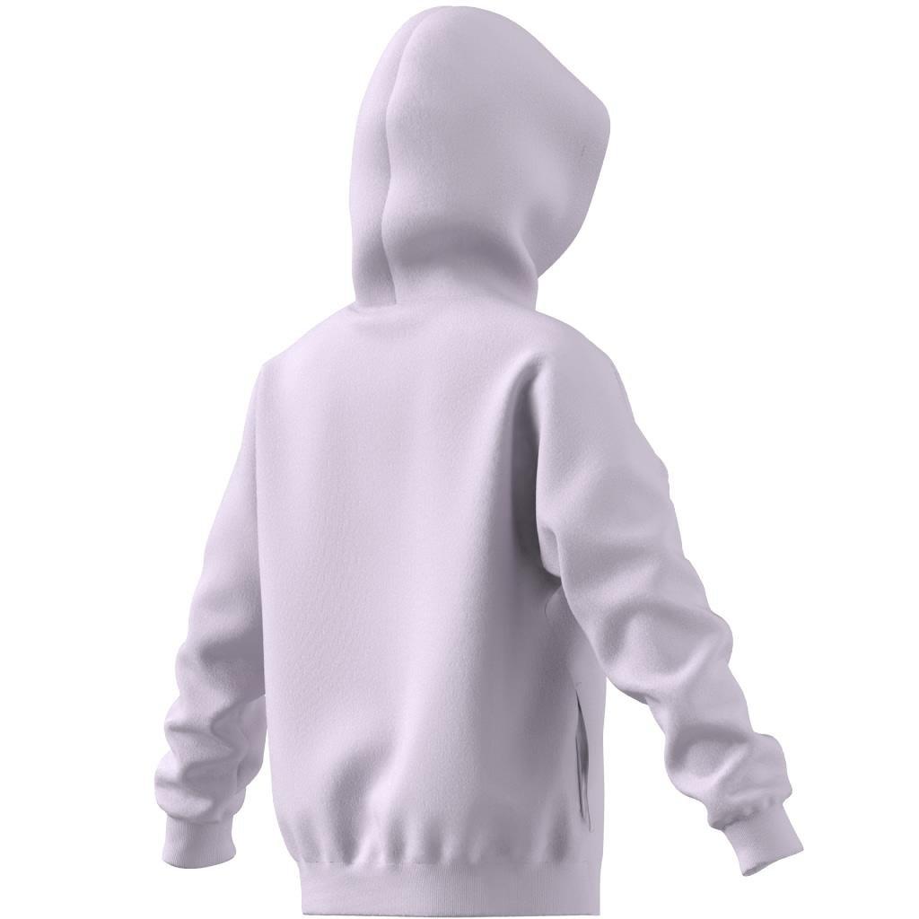Unisex Kids Future Icons Logo Hooded Sweatshirt, Purple, A901_ONE, large image number 3