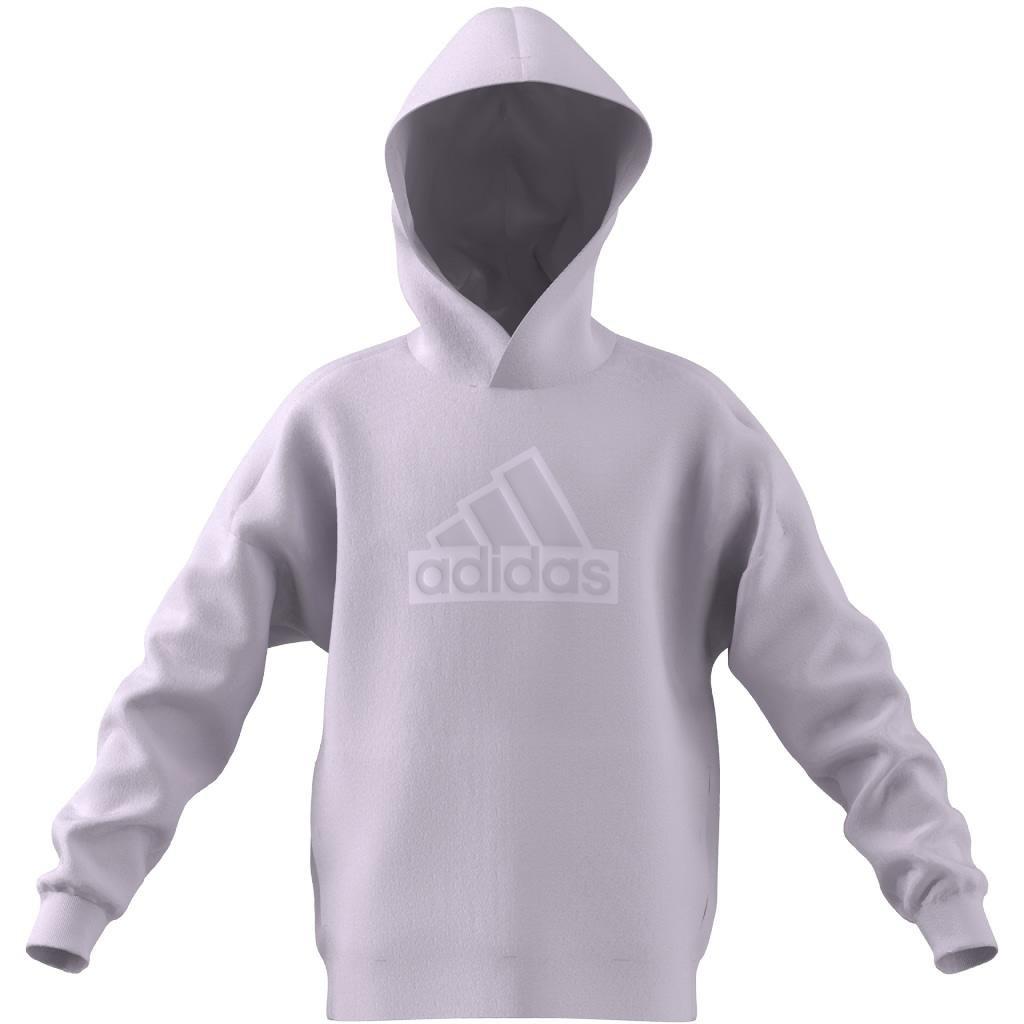 Unisex Kids Future Icons Logo Hooded Sweatshirt, Purple, A901_ONE, large image number 4
