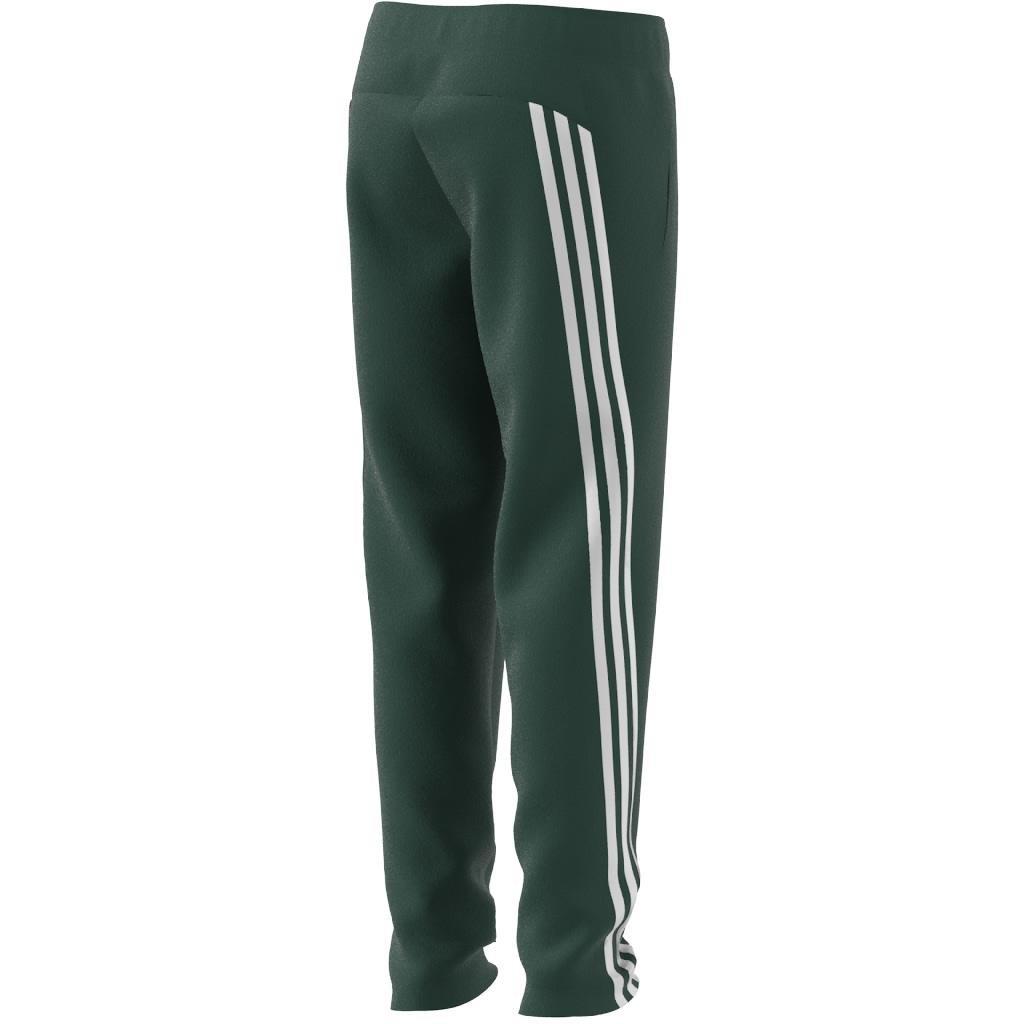 Unisex Kids Future Icons 3-Stripes Ankle-Length Tracksuit Bottoms, Green, A901_ONE, large image number 6