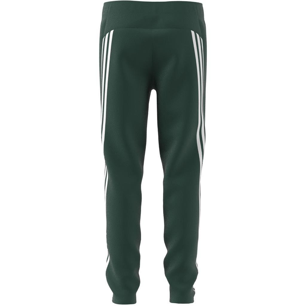 Unisex Kids Future Icons 3-Stripes Ankle-Length Tracksuit Bottoms, Green, A901_ONE, large image number 8