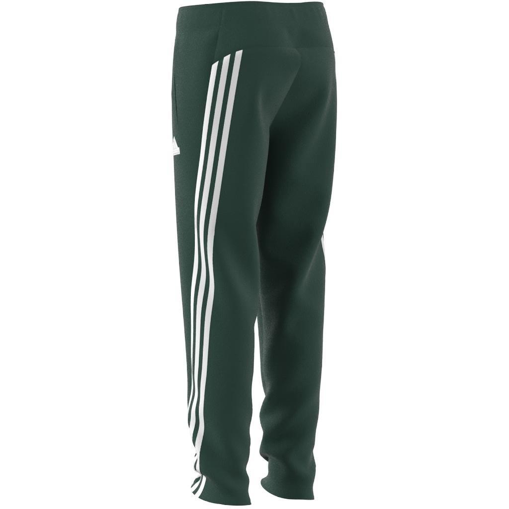 Unisex Kids Future Icons 3-Stripes Ankle-Length Tracksuit Bottoms, Green, A901_ONE, large image number 12