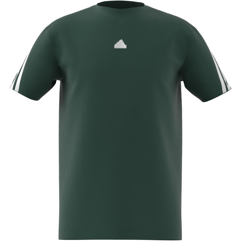 Unisex Kids Future Icons 3-Stripes T-Shirt, Green, A901_ONE, large image number 8