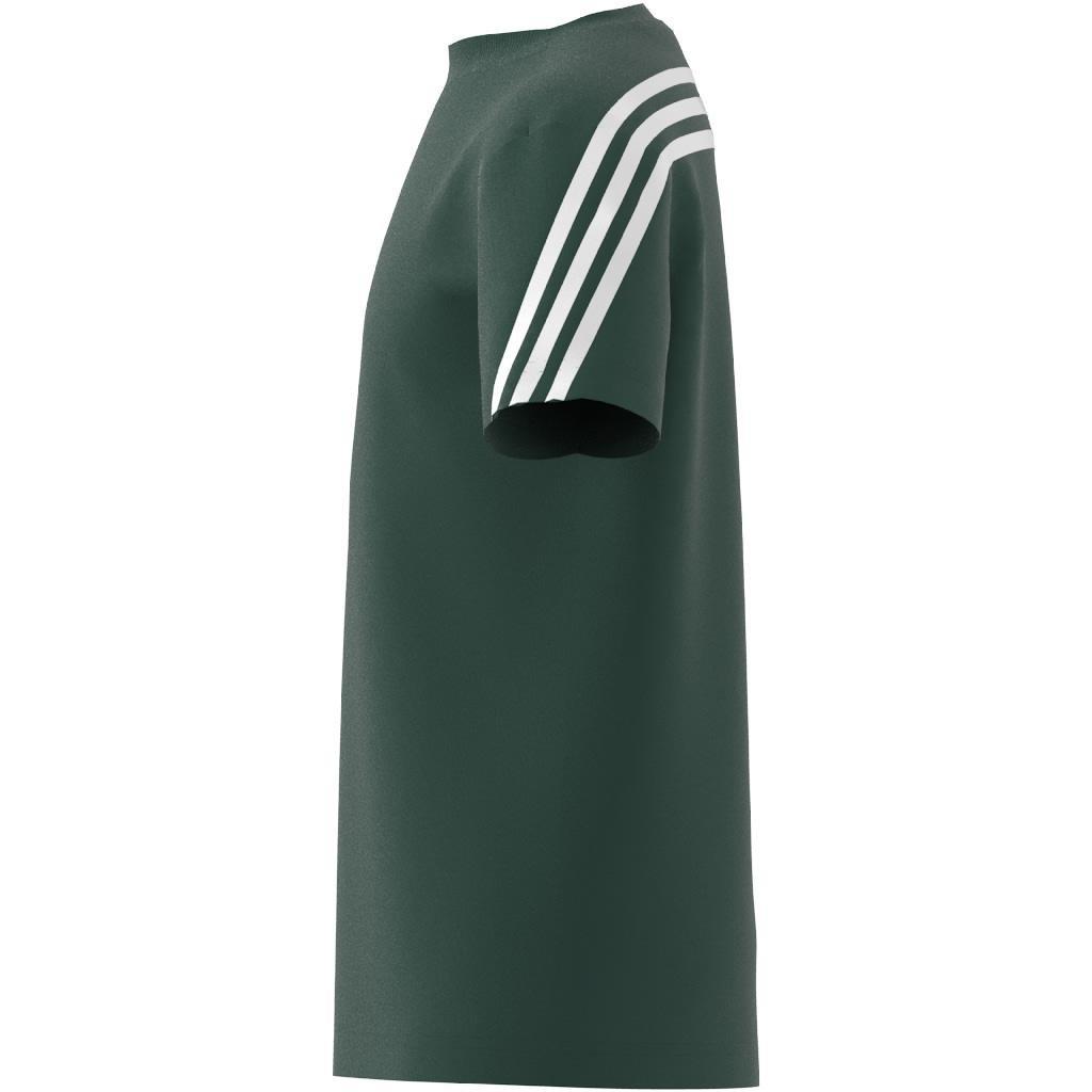 Unisex Kids Future Icons 3-Stripes T-Shirt, Green, A901_ONE, large image number 11