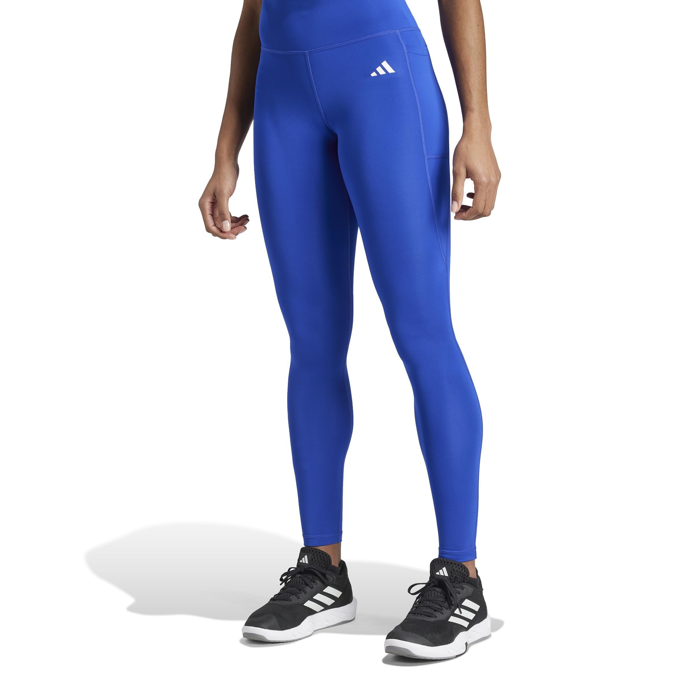 Optime Essentials Stash Pocket Full-Length Leggings, Blue, A901_ONE, medium