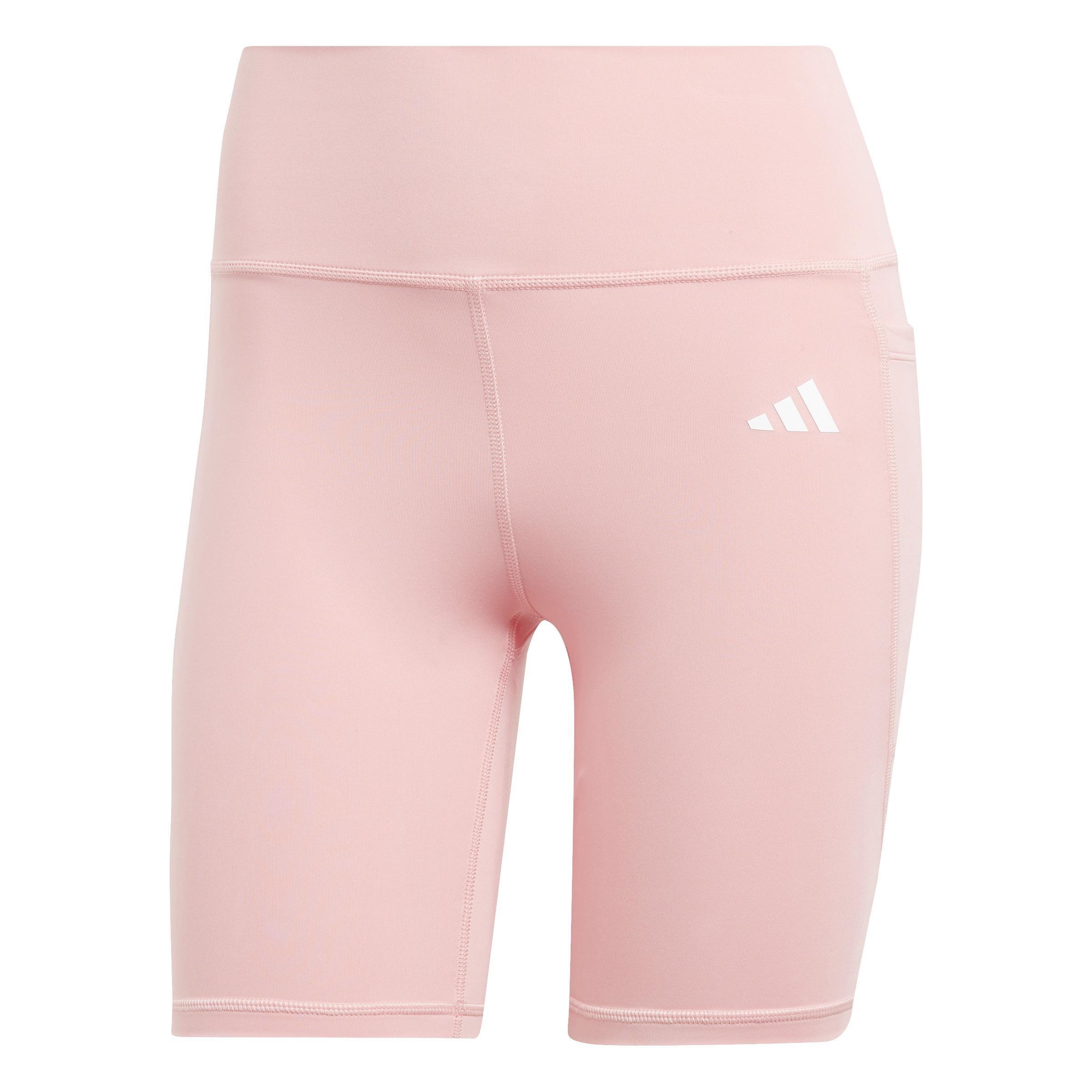 Optime Essentials Stash Pocket 7-Inch Short Leggings, Pink, , large image number 1