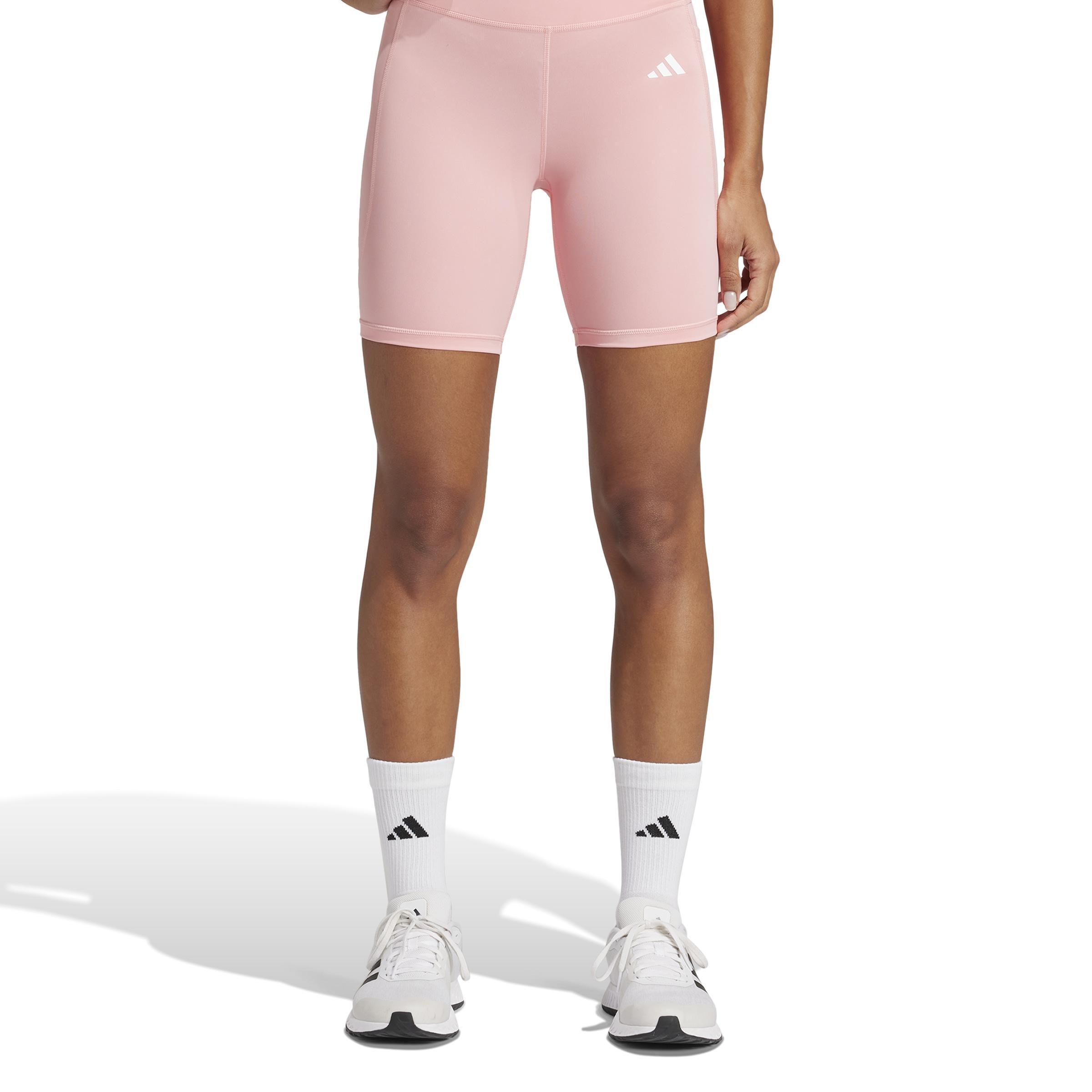 Optime Essentials Stash Pocket 7-Inch Short Leggings, Pink, , large image number 2