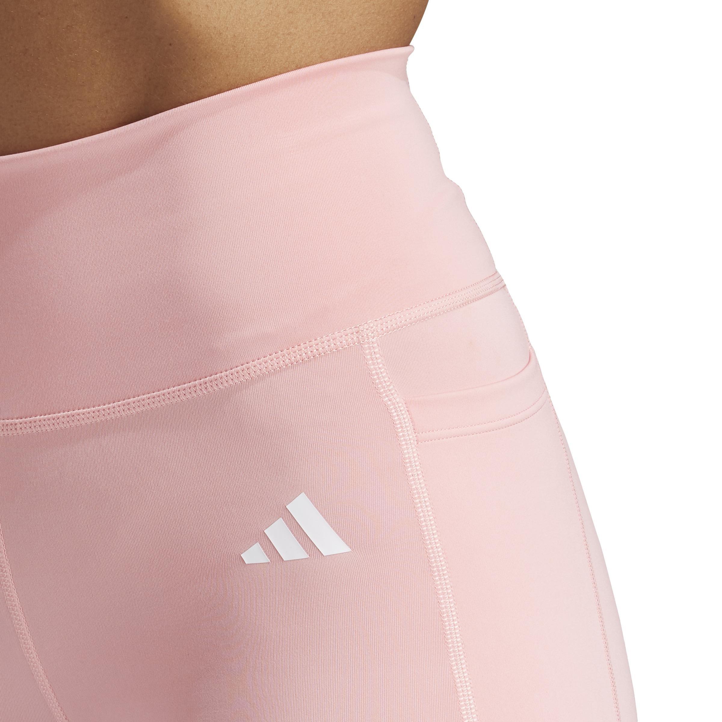 Optime Essentials Stash Pocket 7-Inch Short Leggings, Pink, , large image number 5