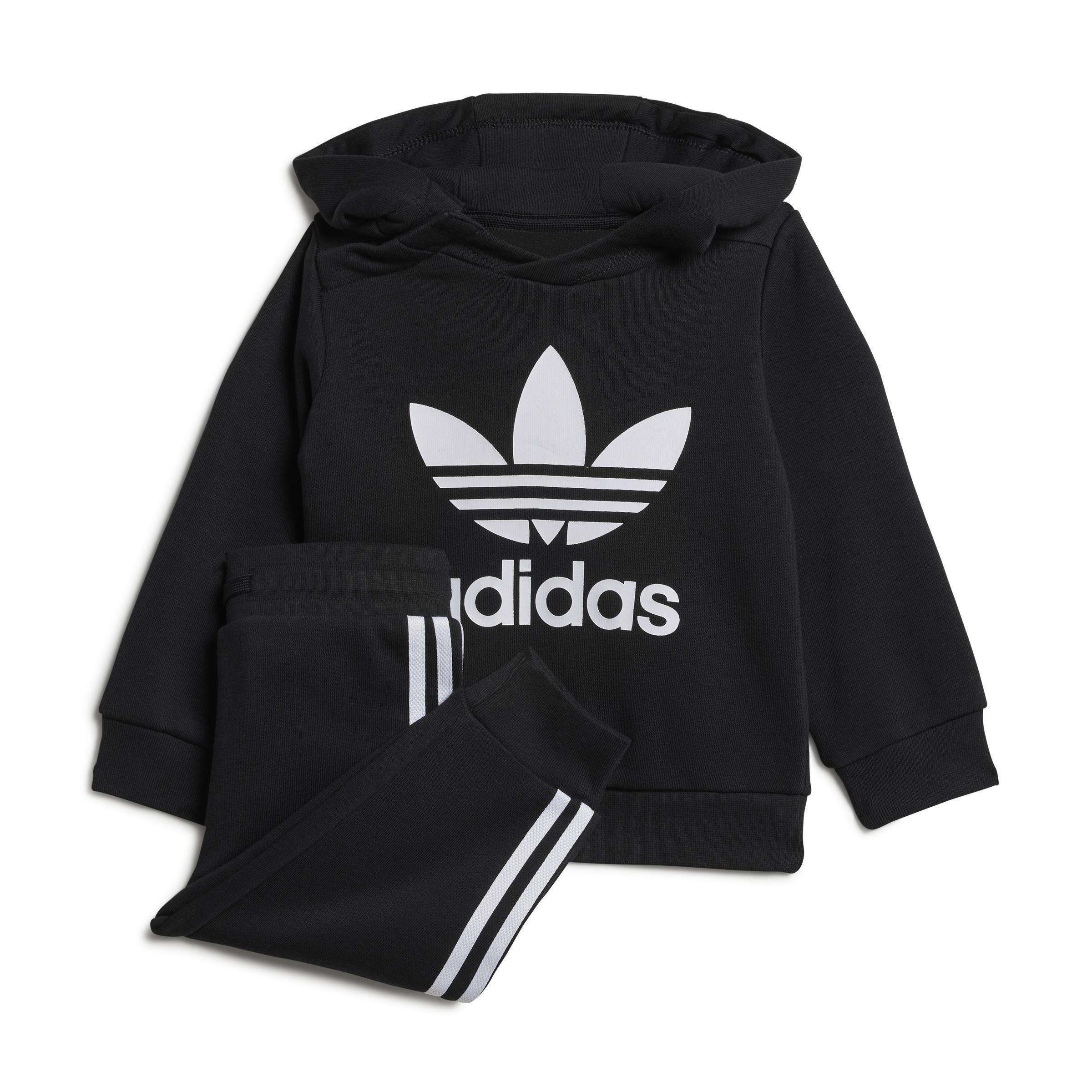 Unisex Kids Adicolor Hoodie Set, Black, A901_ONE, large image number 1