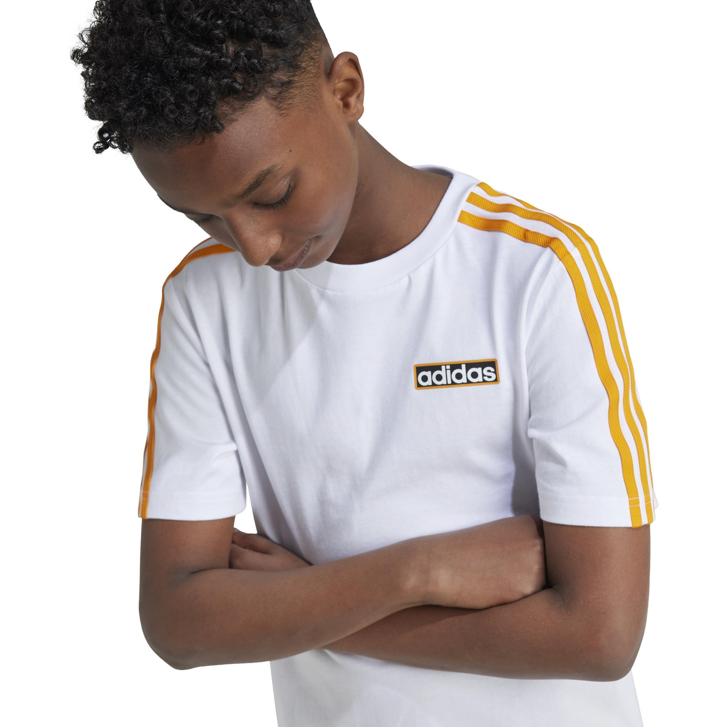 Unisex Kids T-Shirt, White, A901_ONE, large image number 3