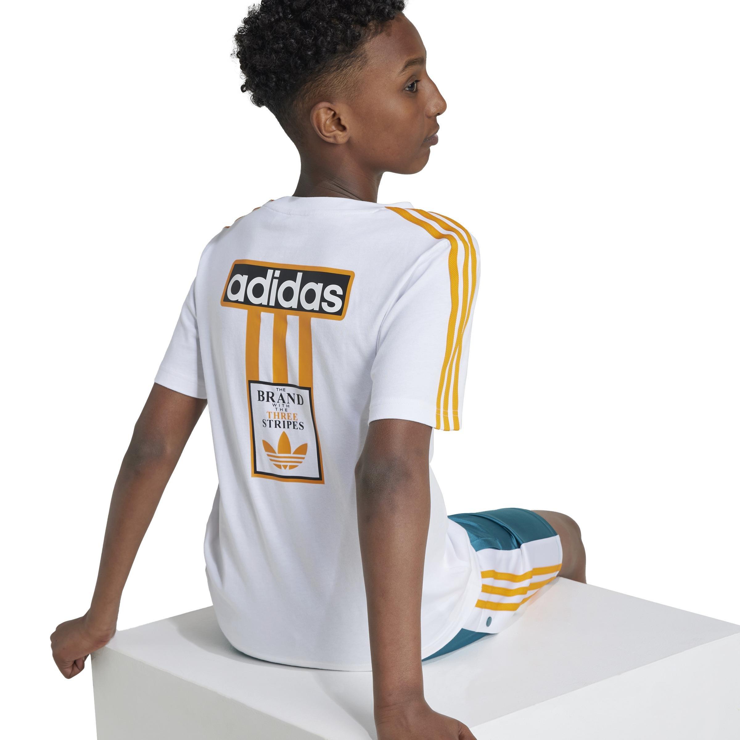 Unisex Kids T-Shirt, White, A901_ONE, large image number 4