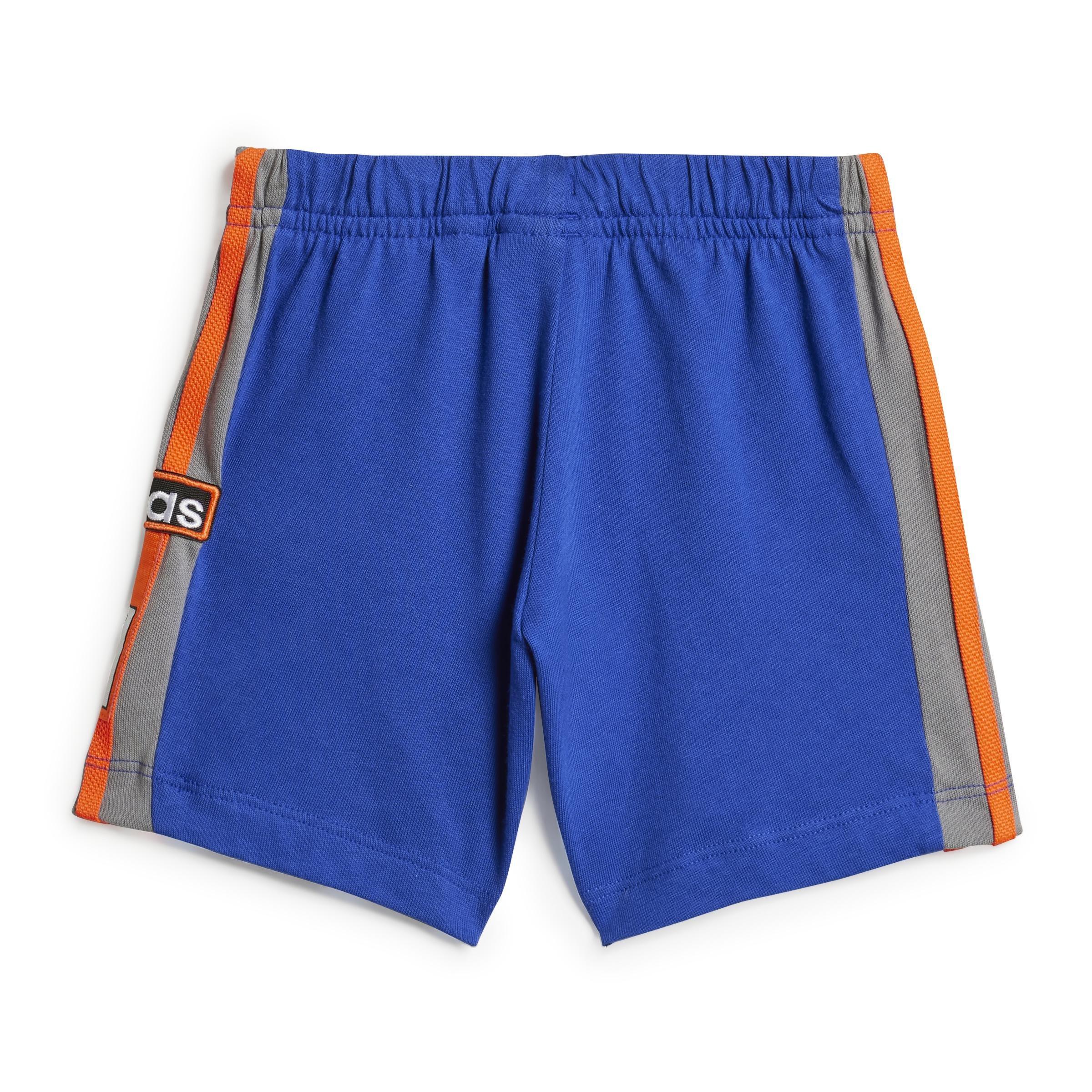 Unisex Kids Adibreak Shorts Tee Set, Grey, A901_ONE, large image number 2