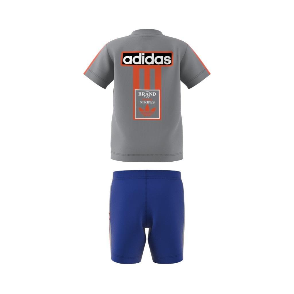 Unisex Kids Adibreak Shorts Tee Set, Grey, A901_ONE, large image number 13