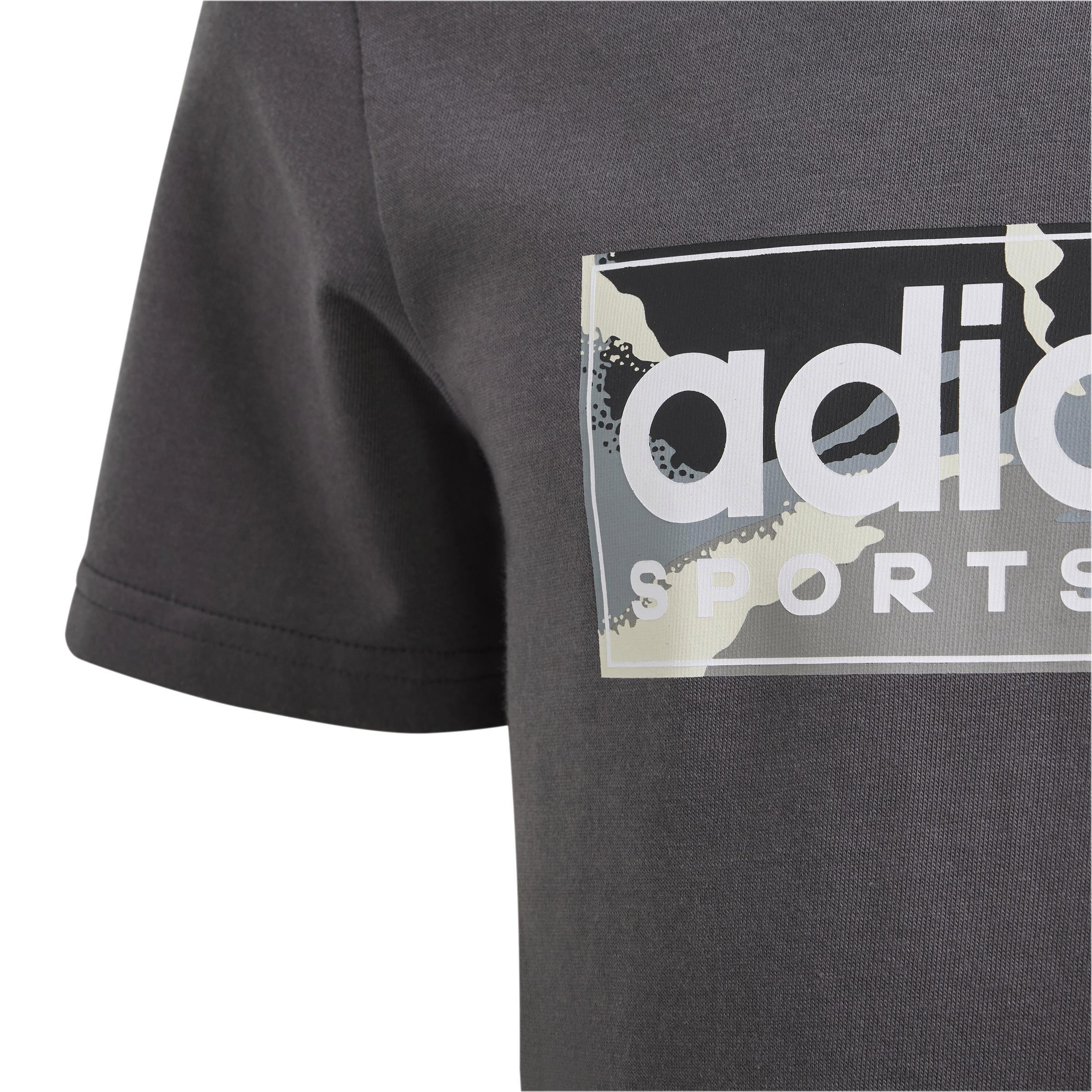 Kids Camo Linear Graphic T-Shirt, Grey, , large image number 9