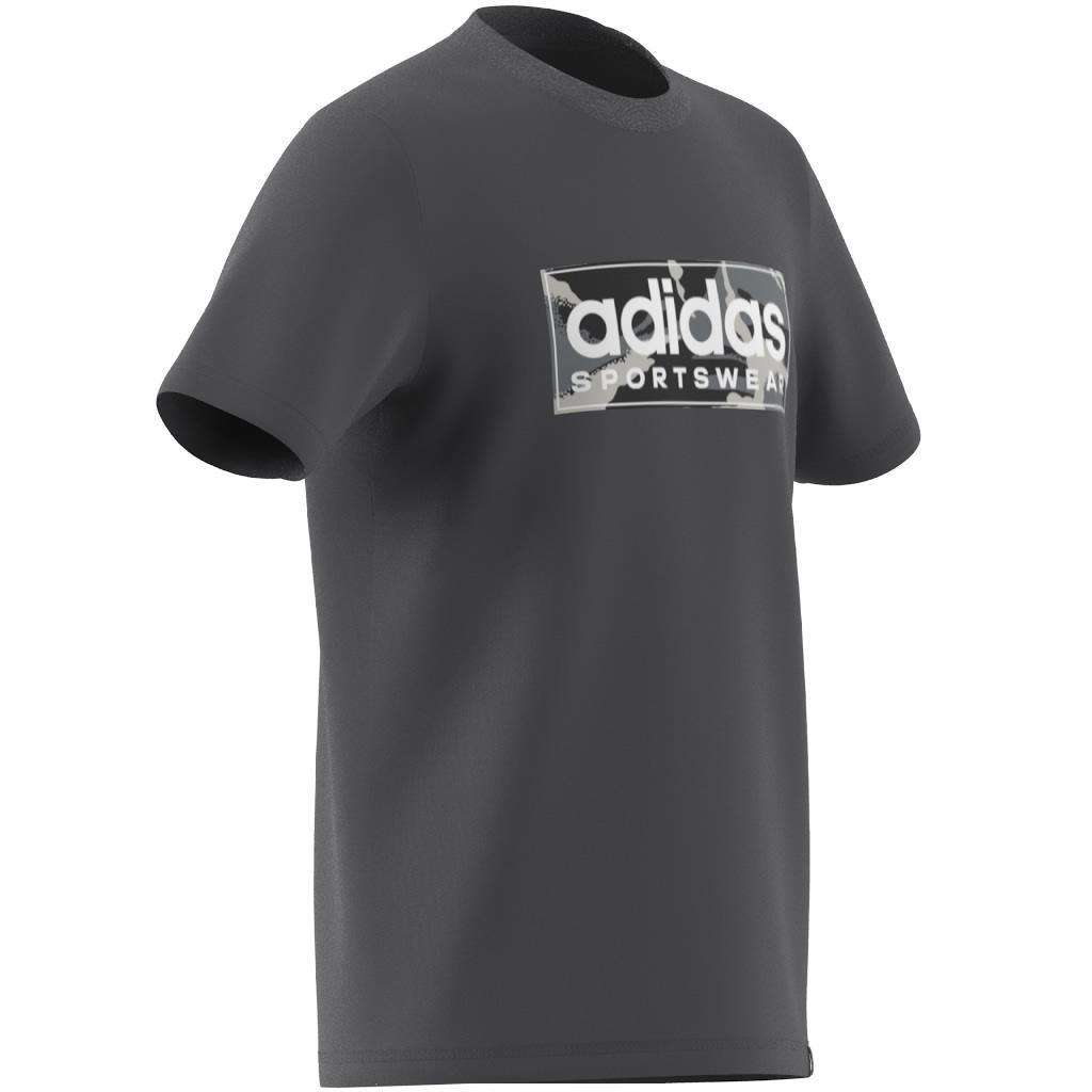 Kids Camo Linear Graphic T-Shirt, Grey, , large image number 10