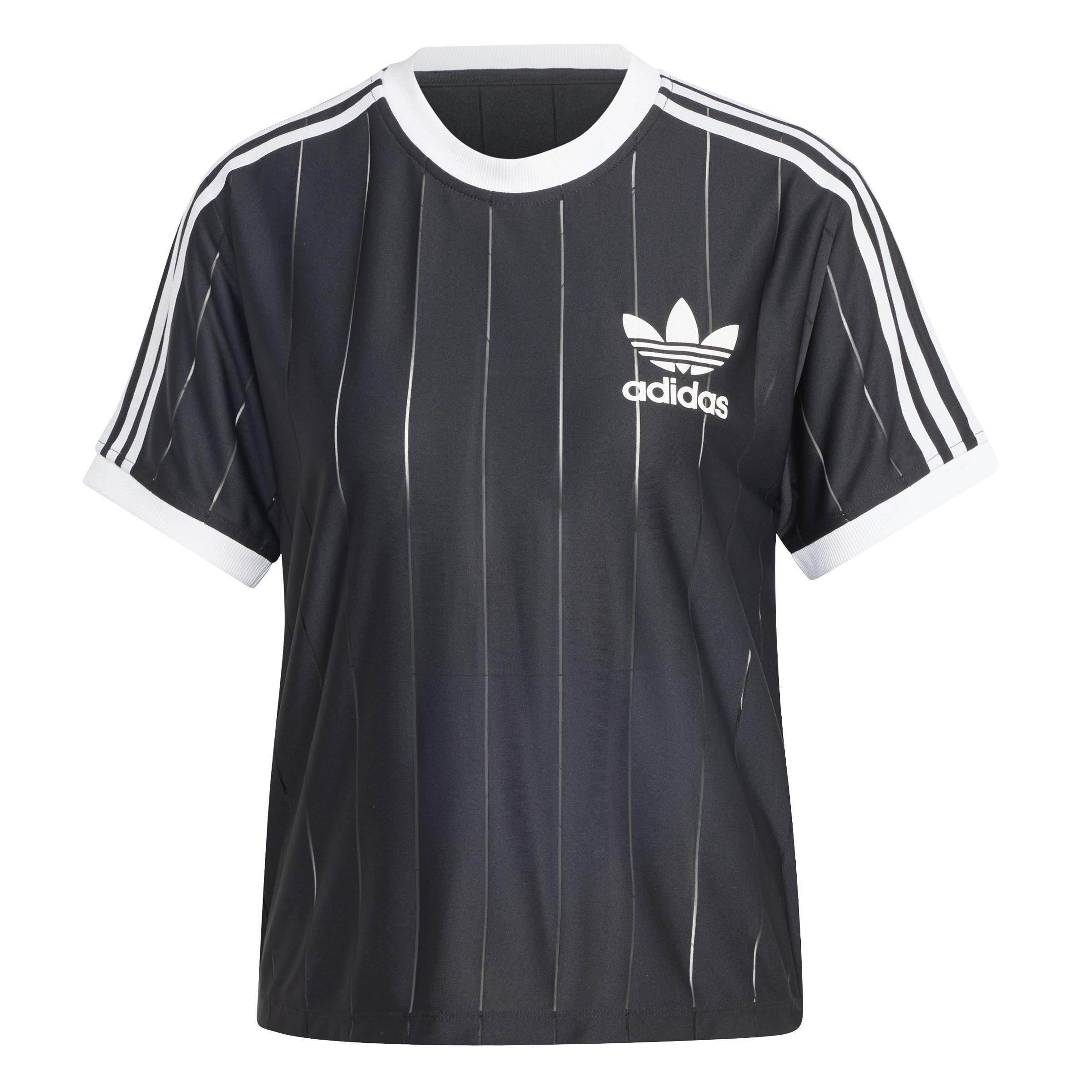 Adicolor 3-Stripes Pinstripe T-Shirt, Black, A901_ONE, large image number 1