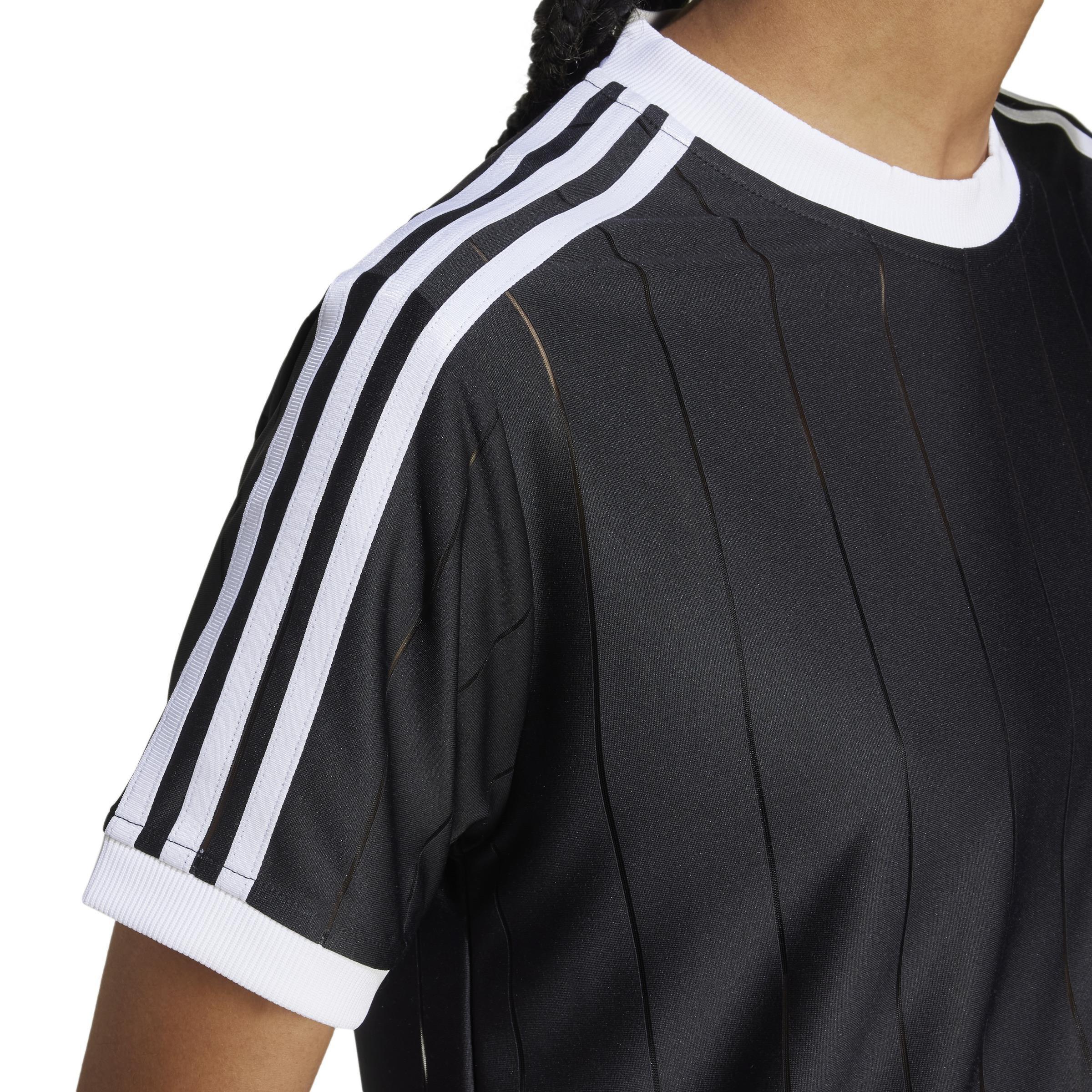 Adicolor 3-Stripes Pinstripe T-Shirt, Black, A901_ONE, large image number 4