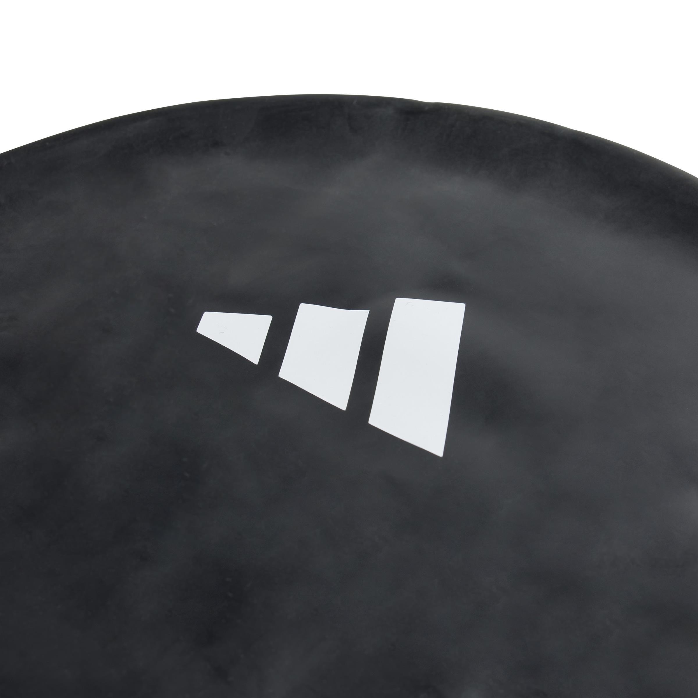 Kids Unisex Adidas 3-Stripes Swim Cap, Black, A901_ONE, large image number 4