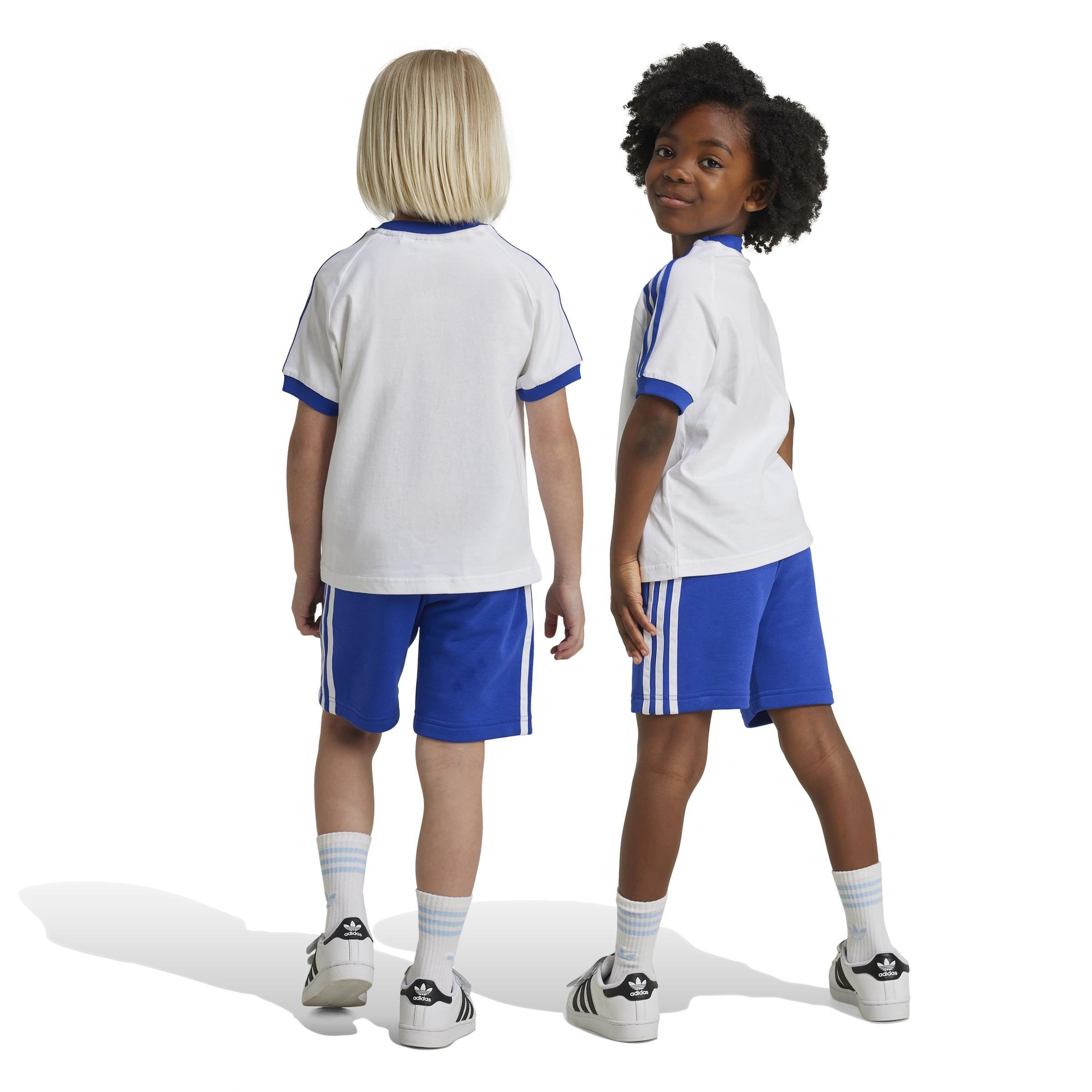 Unisex Kids Disney Mickey Mouse Shorts Tee Set, White, A901_ONE, large image number 1
