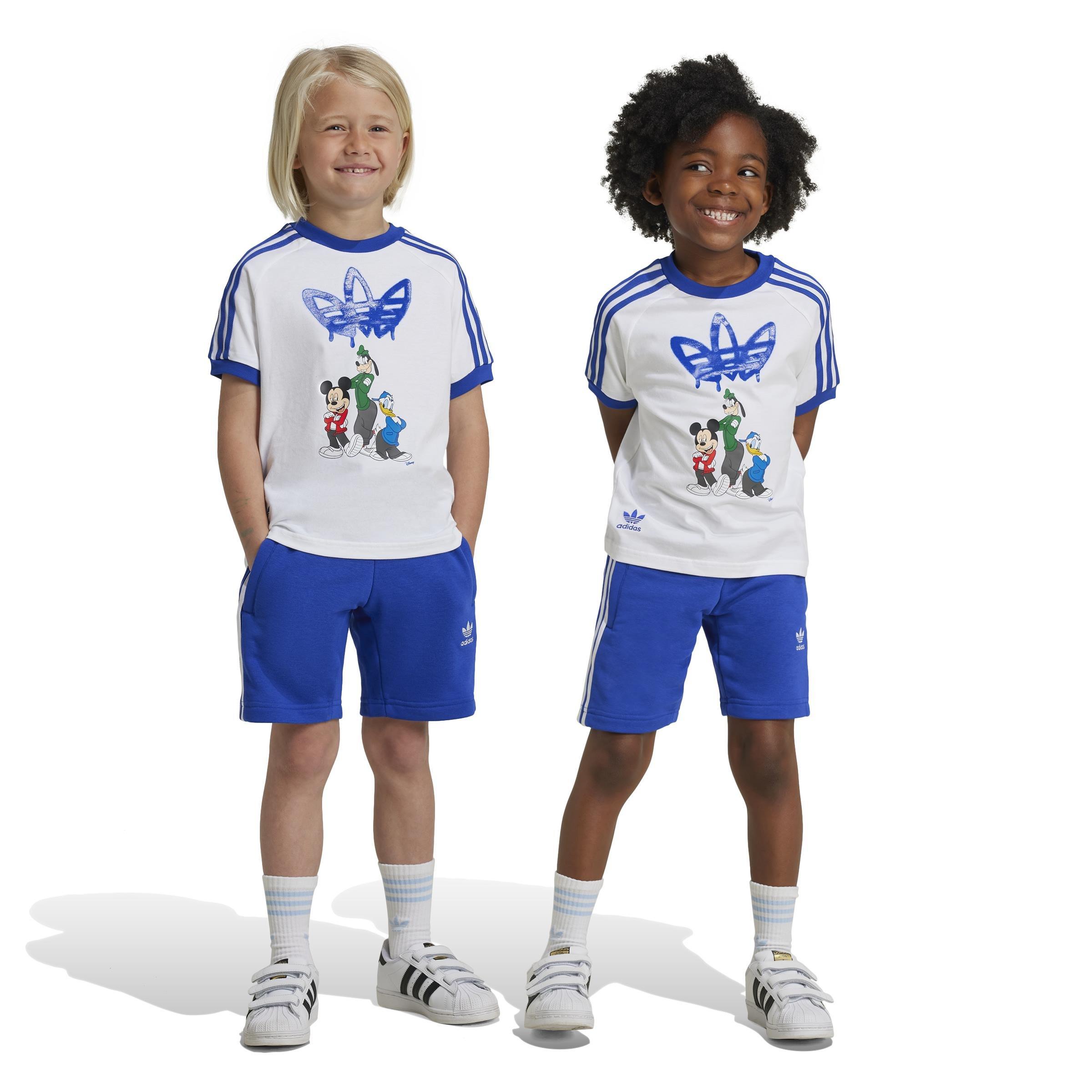Unisex Kids Disney Mickey Mouse Shorts Tee Set, White, A901_ONE, large image number 13
