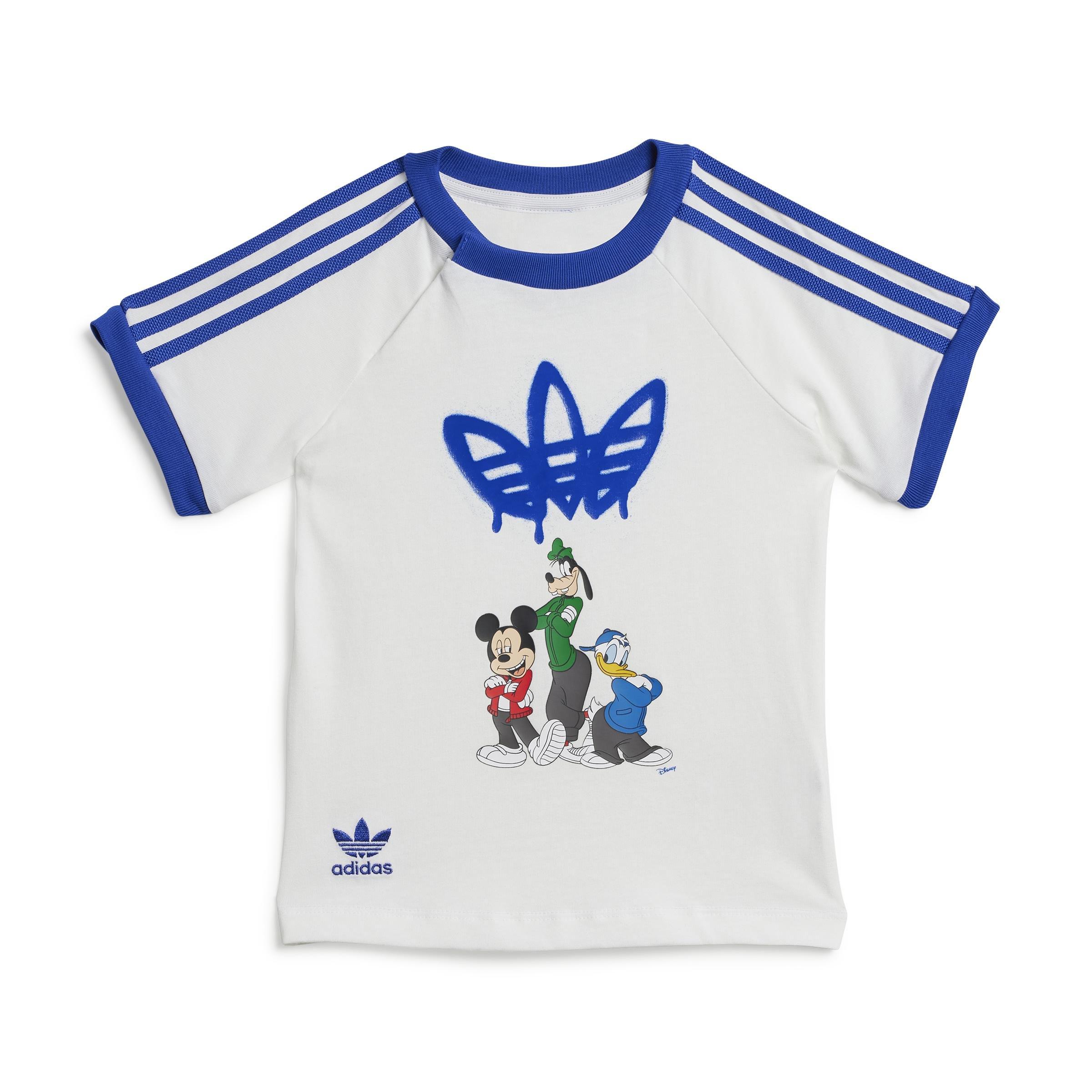 Unisex Kids Disney Mickey Mouse Shorts Tee Set, White, A901_ONE, large image number 8