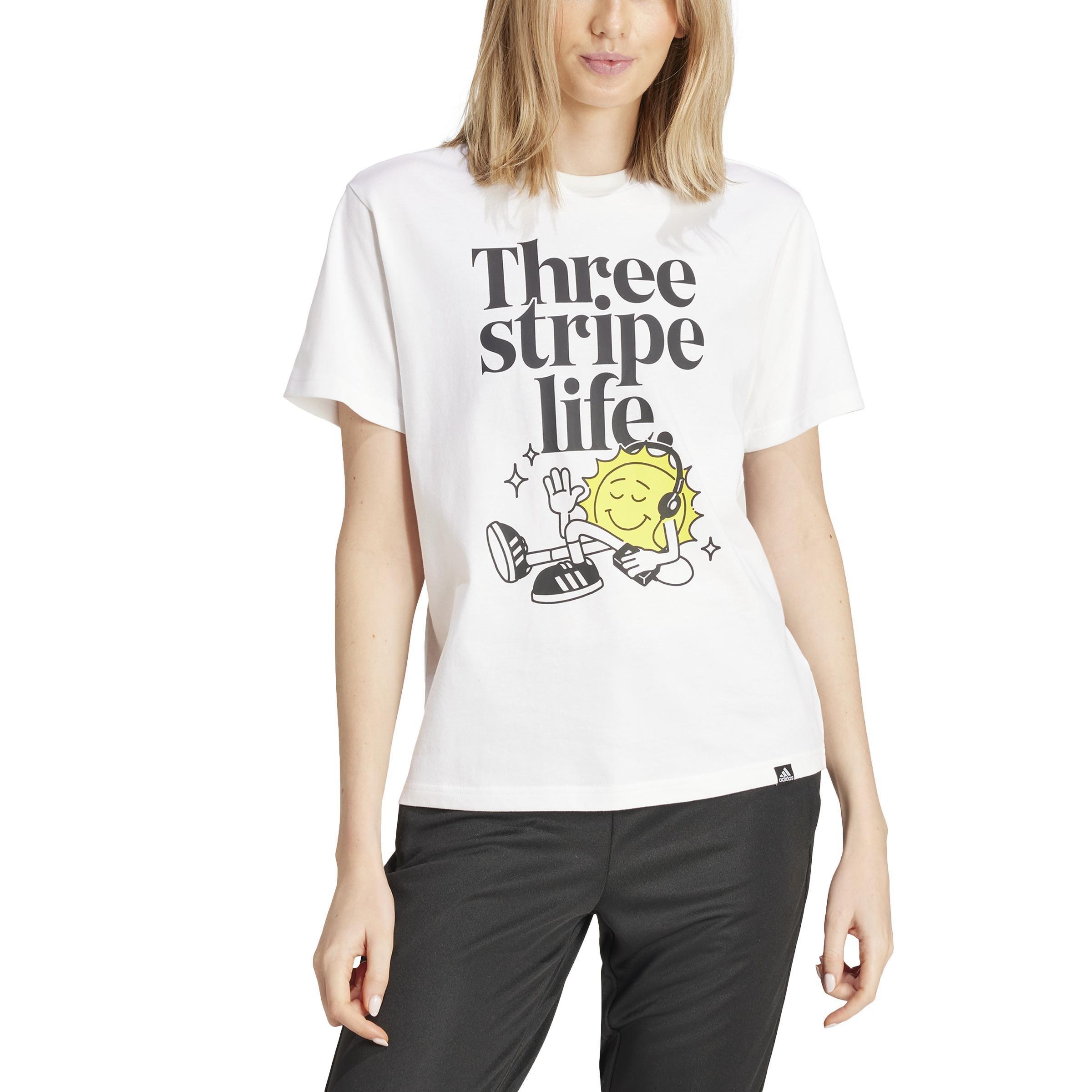 Positivity Graphic T-Shirt, White, A901_ONE, large image number 1