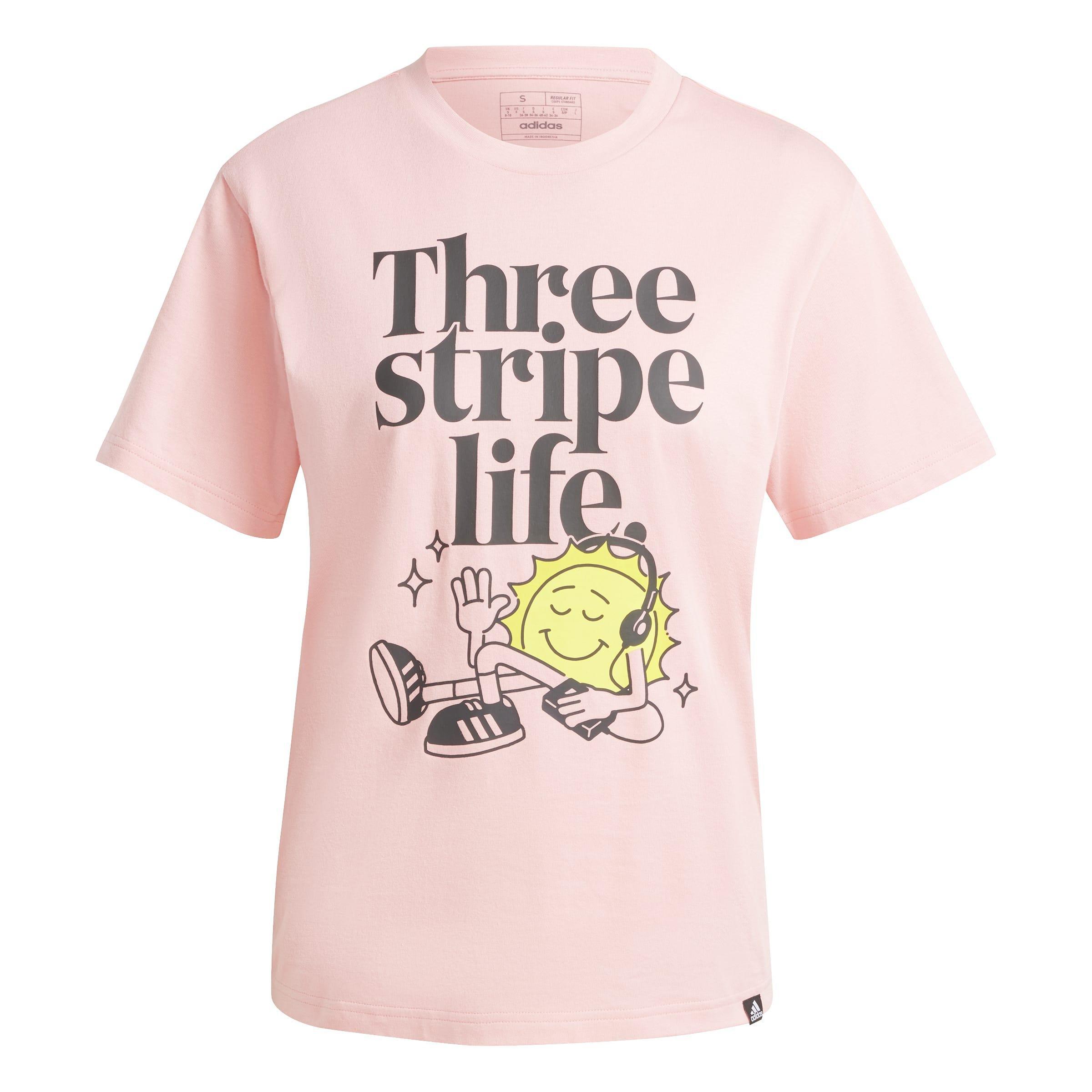Positivity Graphic T-Shirt, Pink, A901_ONE, large image number 0