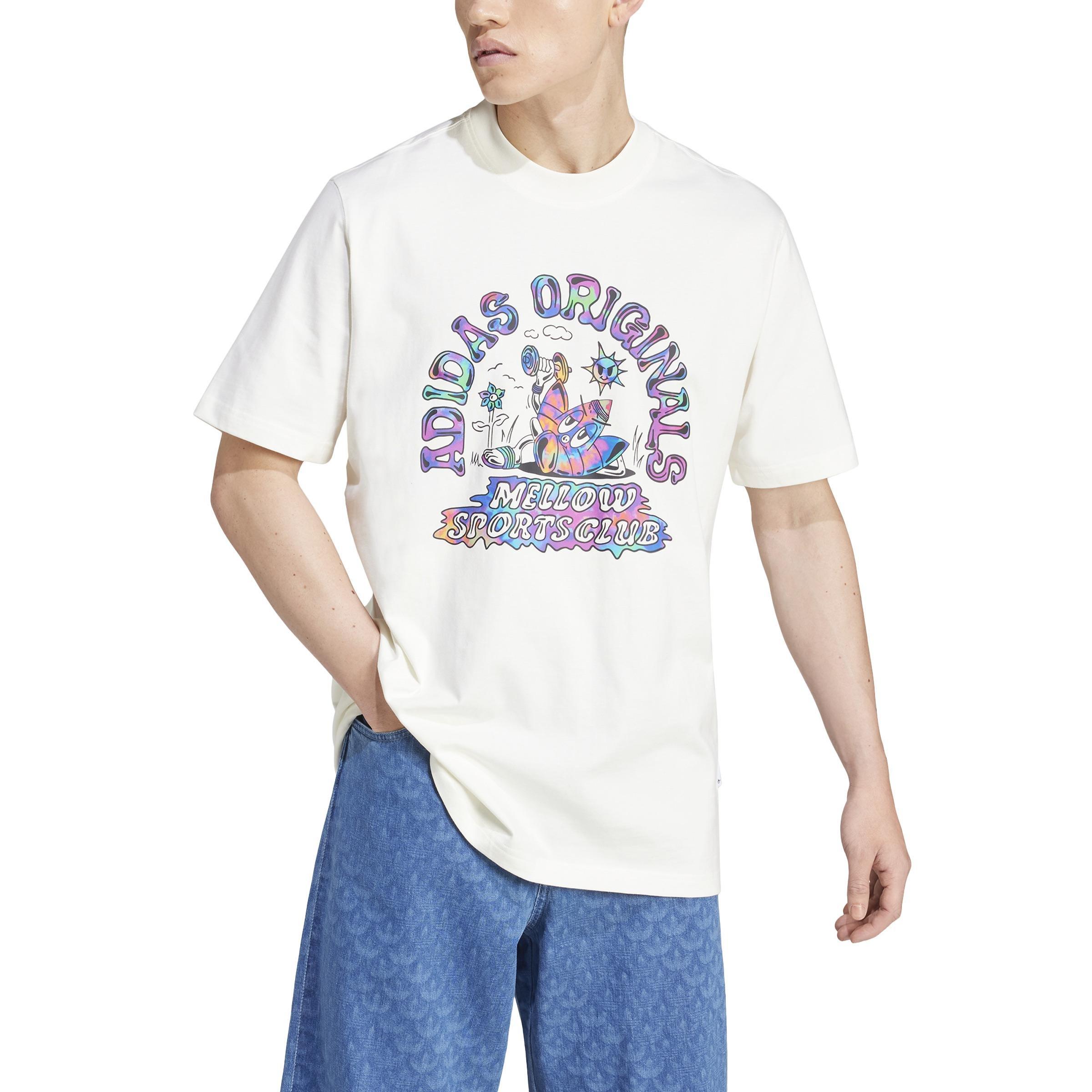 Tie-Dyed Short Sleeve T-Shirt, White, A901_ONE, large image number 0