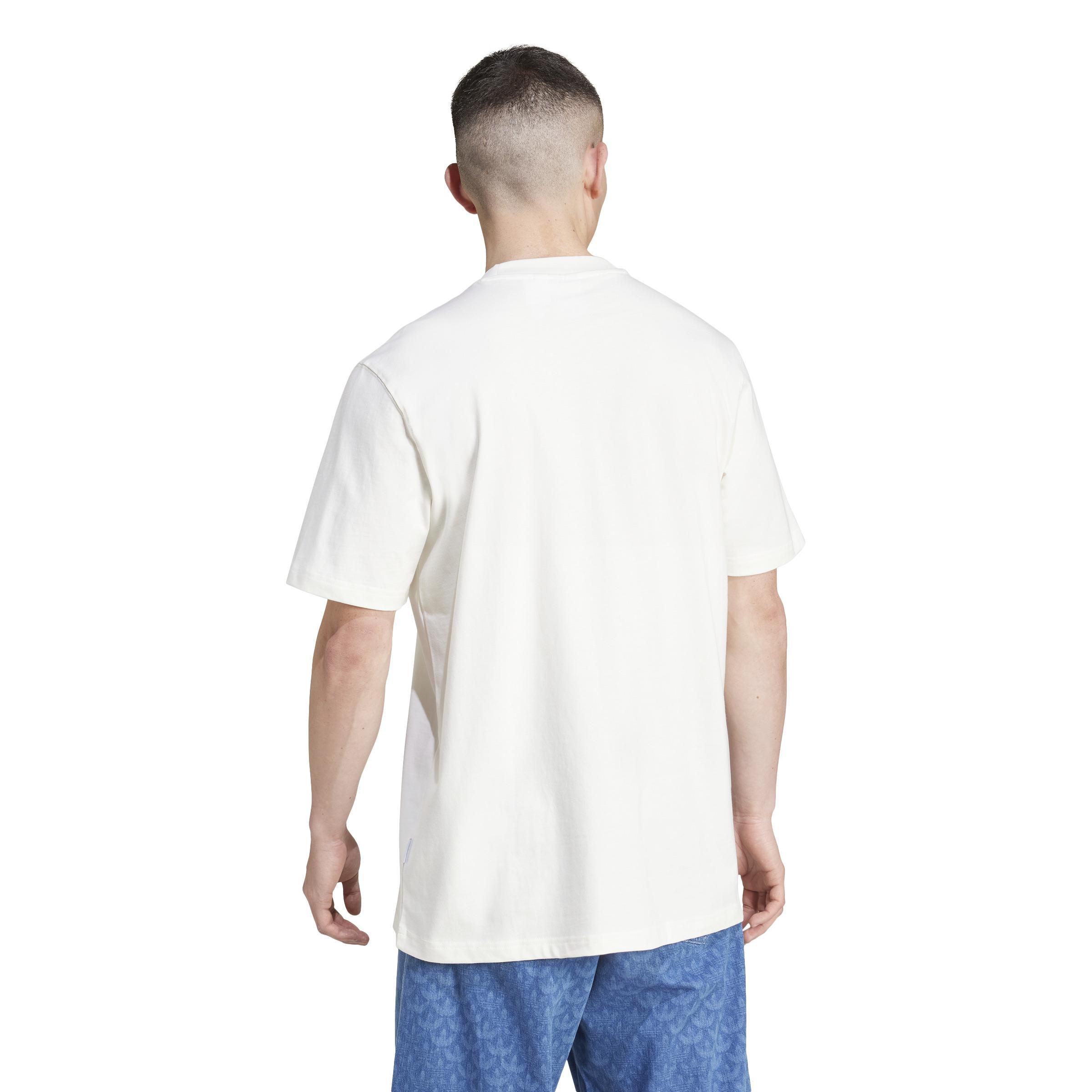 Tie-Dyed Short Sleeve T-Shirt, White, A901_ONE, large image number 3