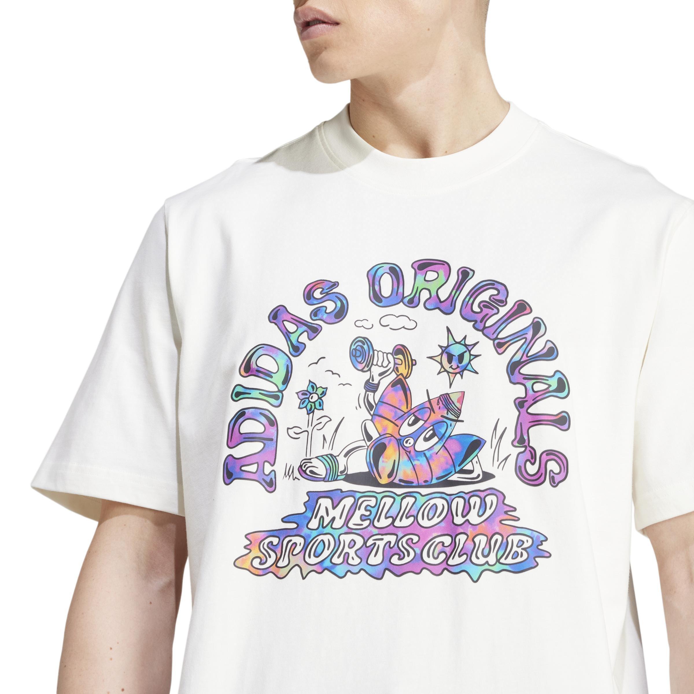 Tie-Dyed Short Sleeve T-Shirt, White, A901_ONE, large image number 5