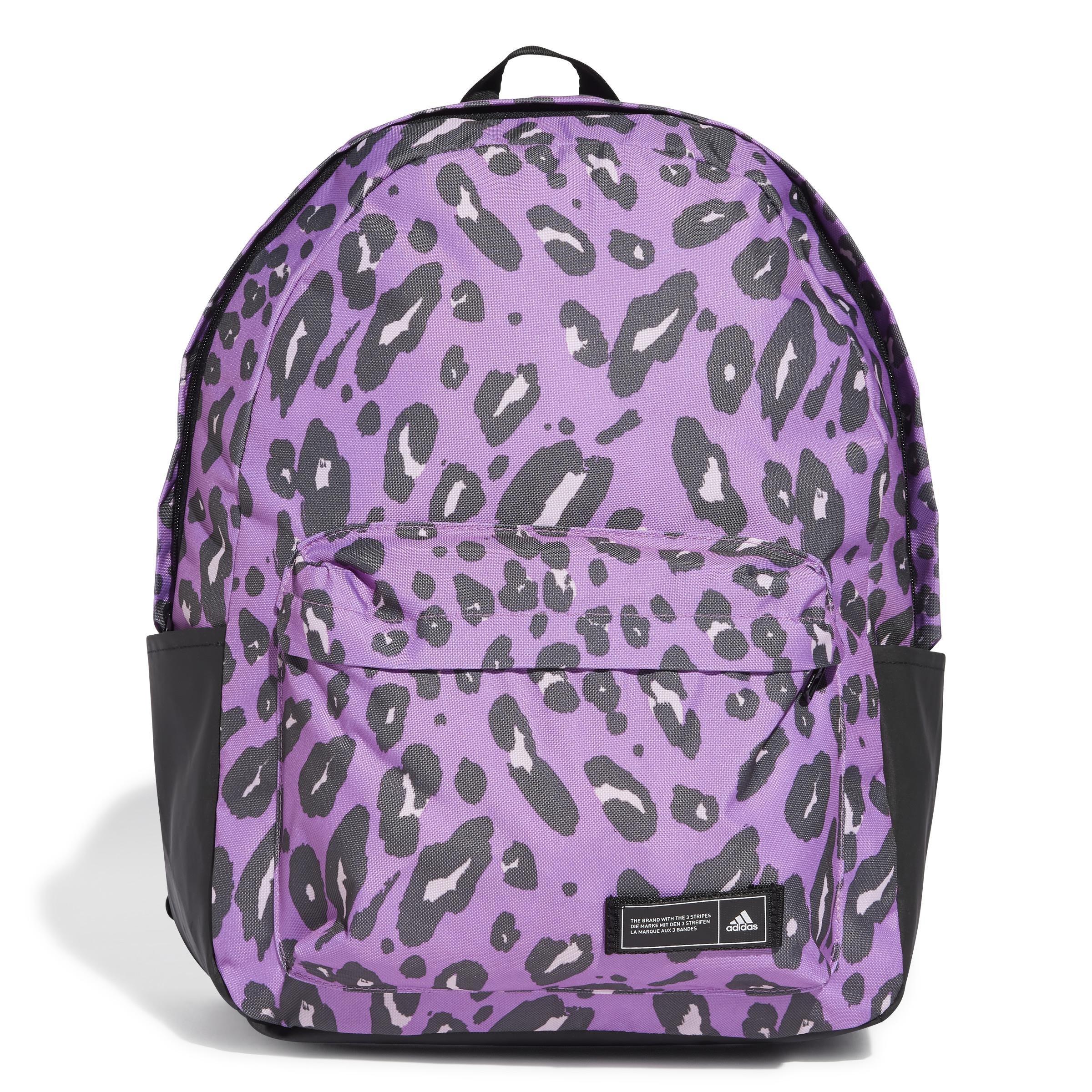 Animal Print Classic Backpack, Purple, A901_ONE, large image number 2