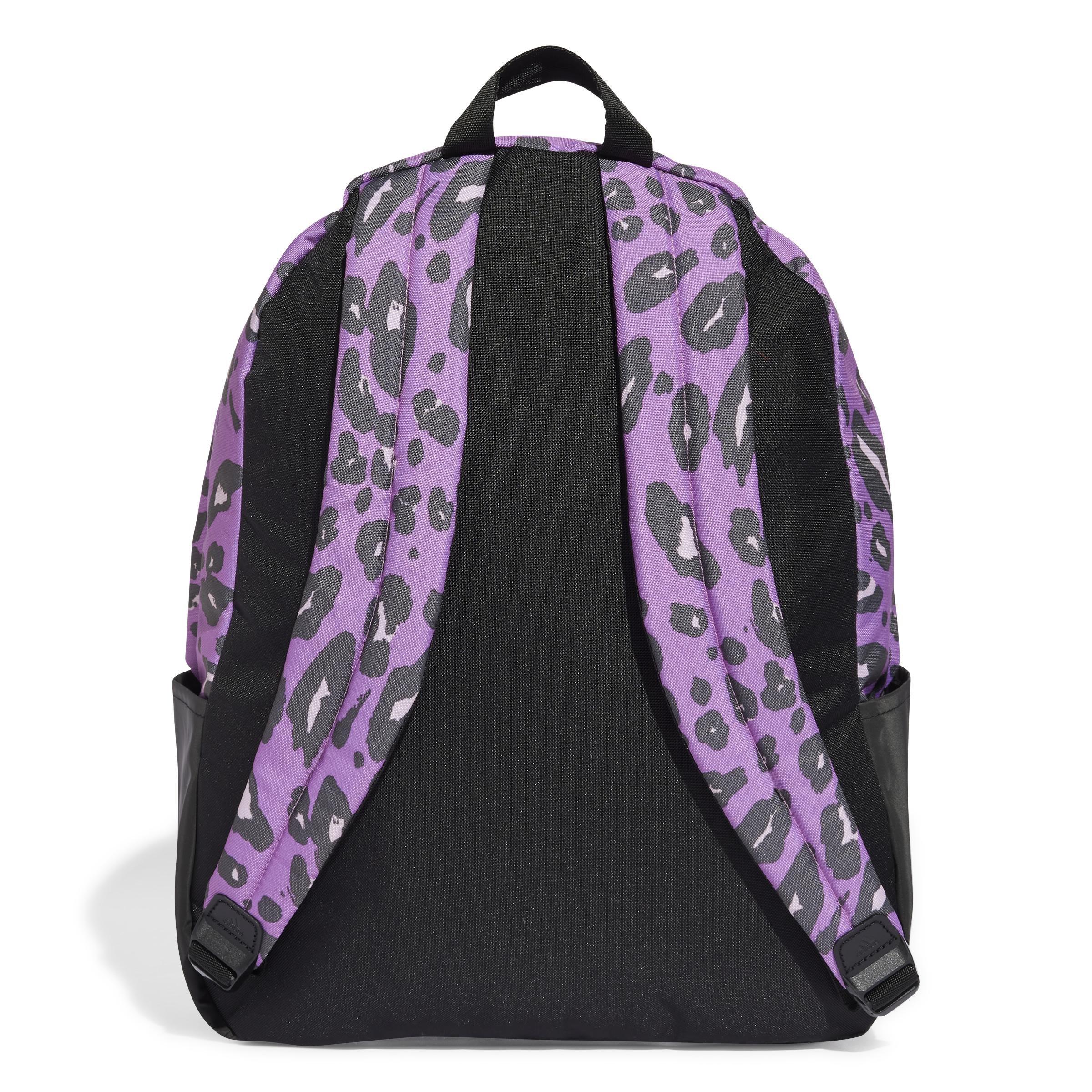 Animal Print Classic Backpack, Purple, A901_ONE, large image number 3