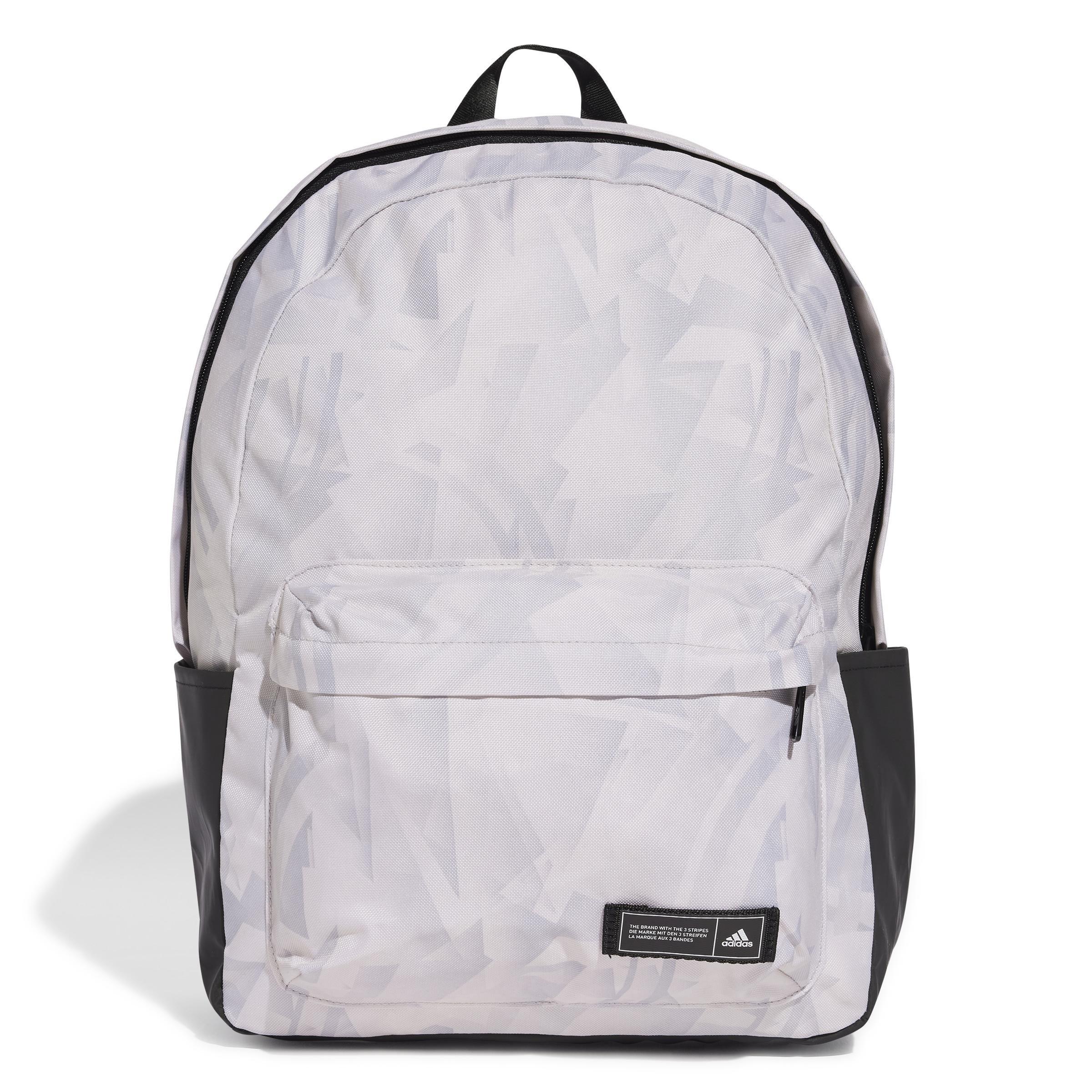 Unisex Classic Graphic Backpack, Grey, A901_ONE, large image number 0