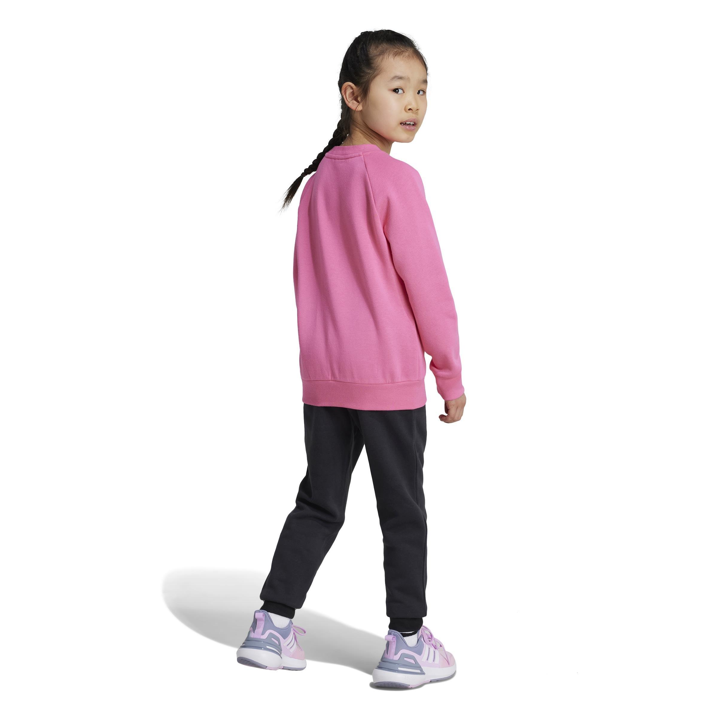 Unisex Kids Essentials Logo Fleece Jogger Set, Pink, A901_ONE, large image number 2