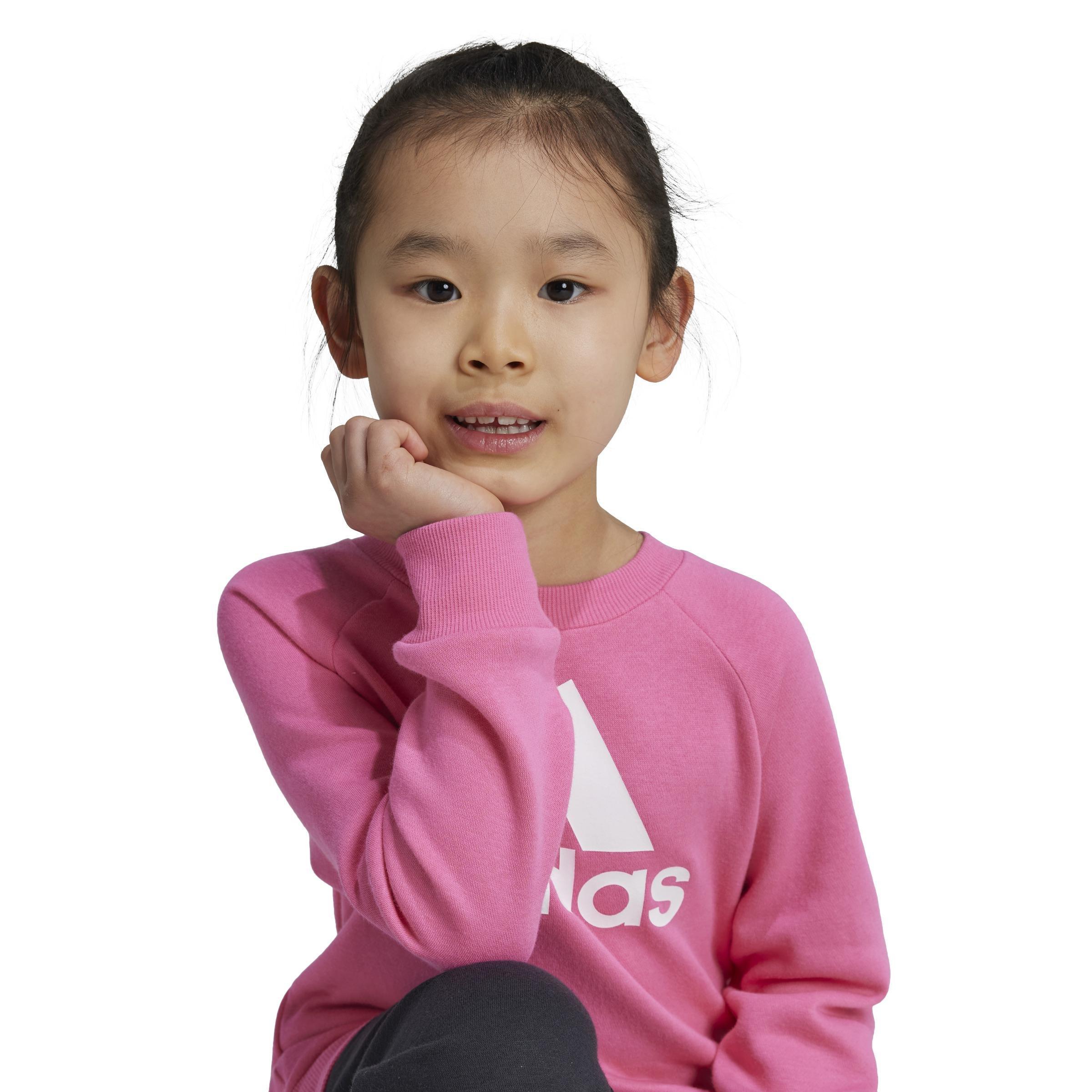 Unisex Kids Essentials Logo Fleece Jogger Set, Pink, A901_ONE, large image number 3